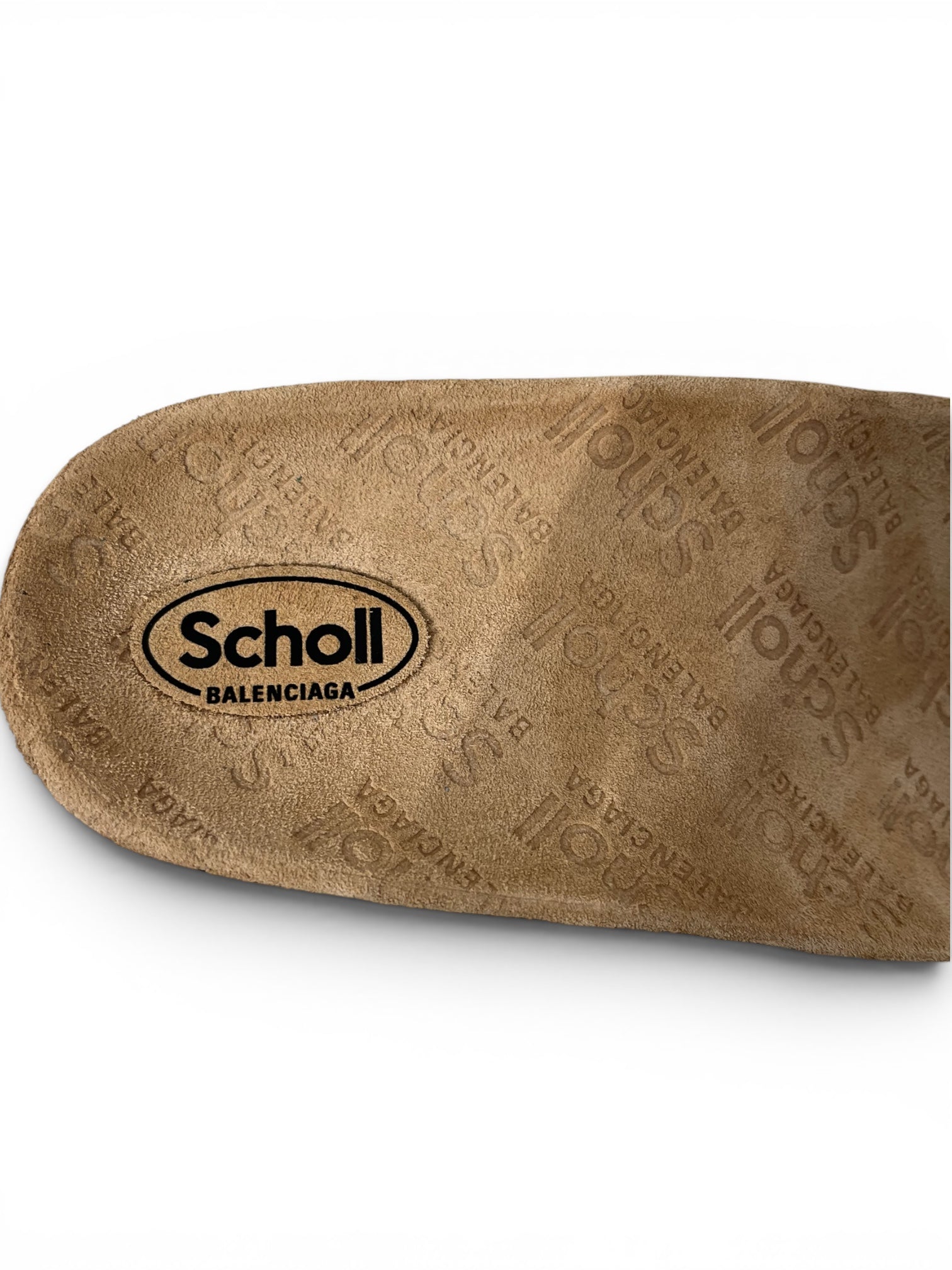 BALENCIAGA/Dr.Scholl/Heels/EU 40/Leather/SLV/Open-Toe/SUEDE SOLE/ BUCKLE view 5