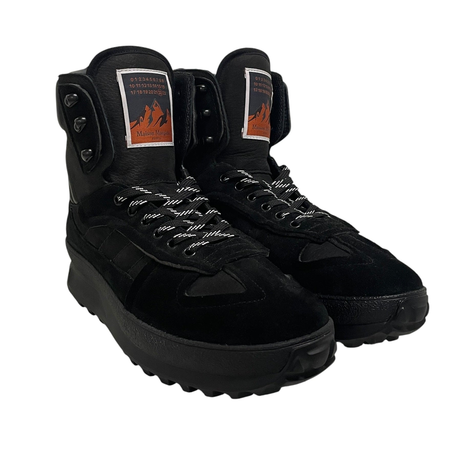 Maison Margiela/Boots/US 12/Cotton/BLK/A/W 24 CLIMBER/ BLK HI-TOP view 1
