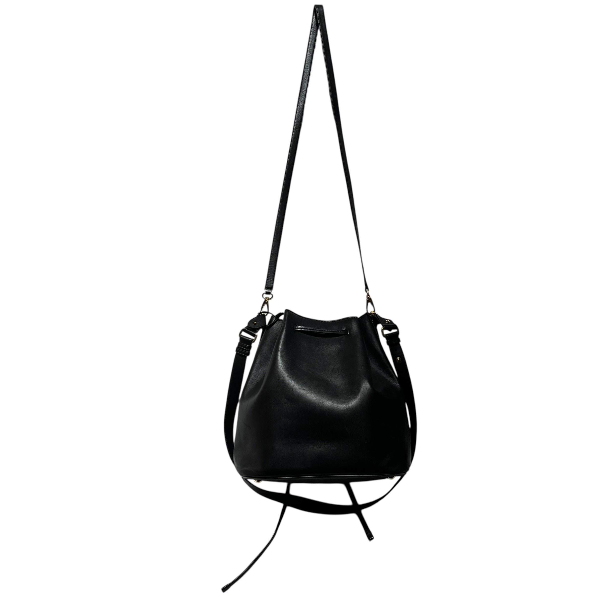 Salvatore Ferragamo/Basket Bag/Leather/BLK/GOLD HARDWARE view 3