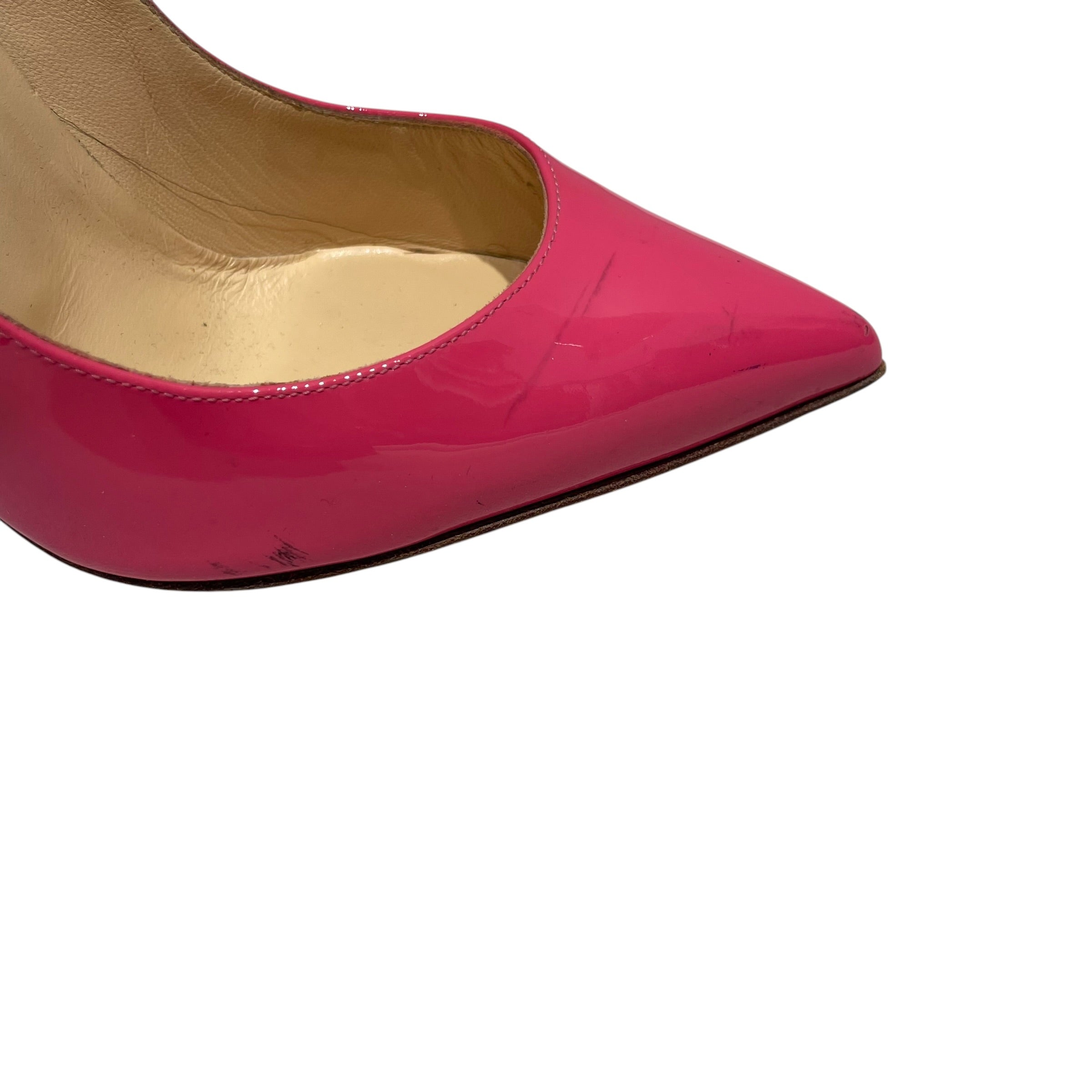 Christian Louboutin/Heels/US 6/Leather/PNK/VIBRANT PINK PATENT PUMPS view 8