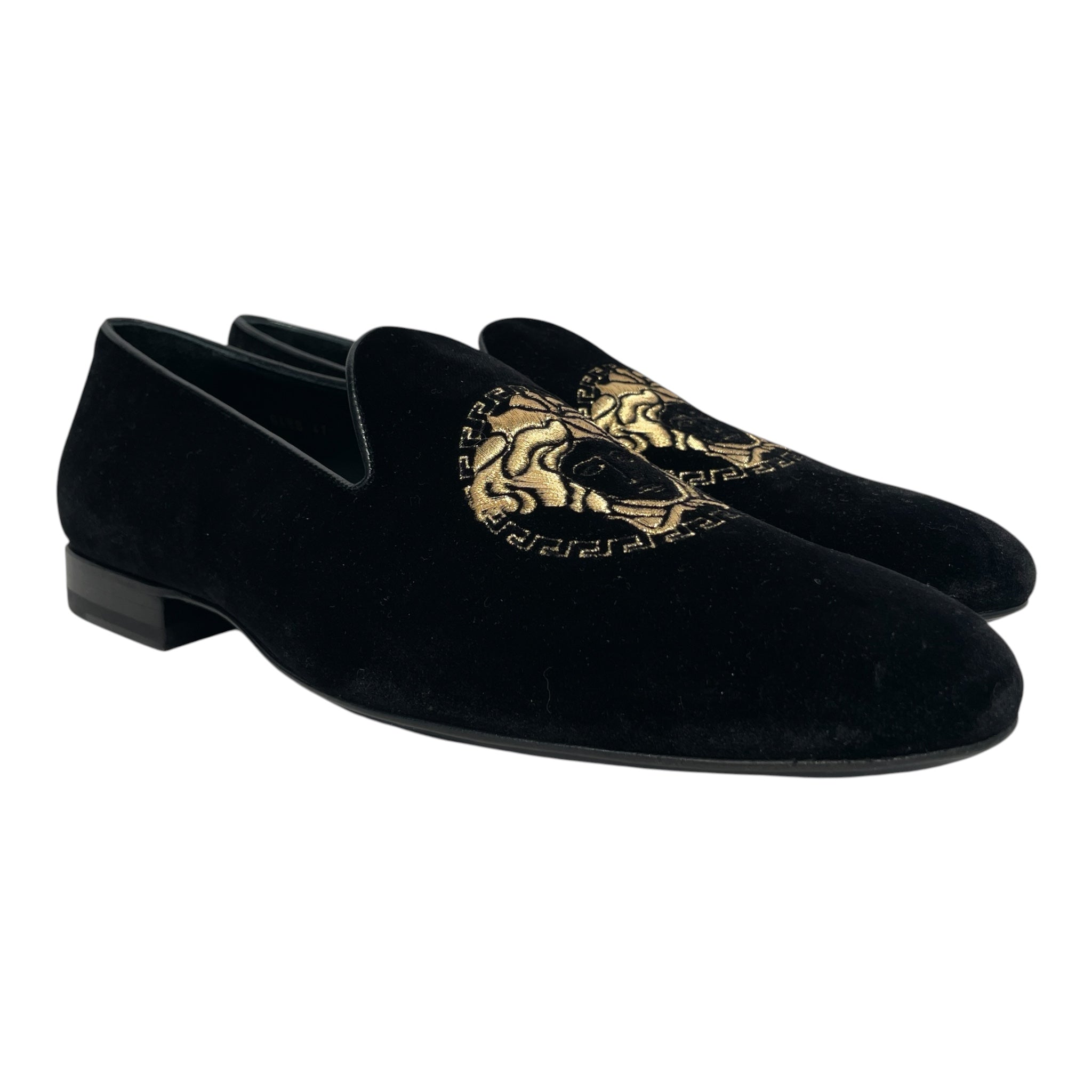 VERSACE/Loafers/EU 41/Graphic/BLK/medusa slip-on view 1