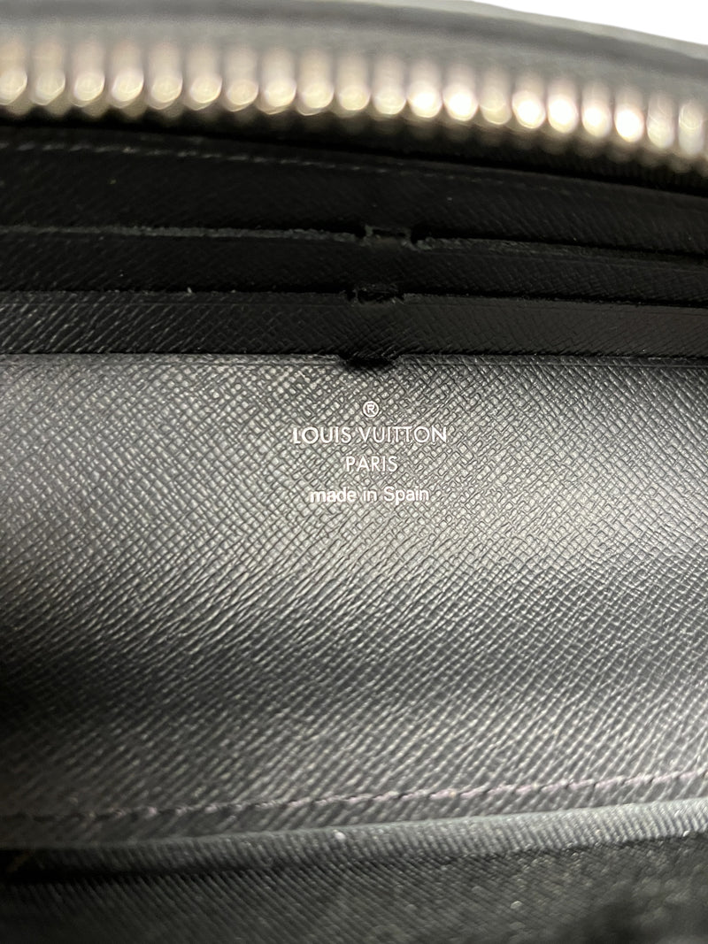 LOUIS VUITTON/Pouch/S/All Over Print/Leather/BLU/2019 Damier Graphite Alpha Pix