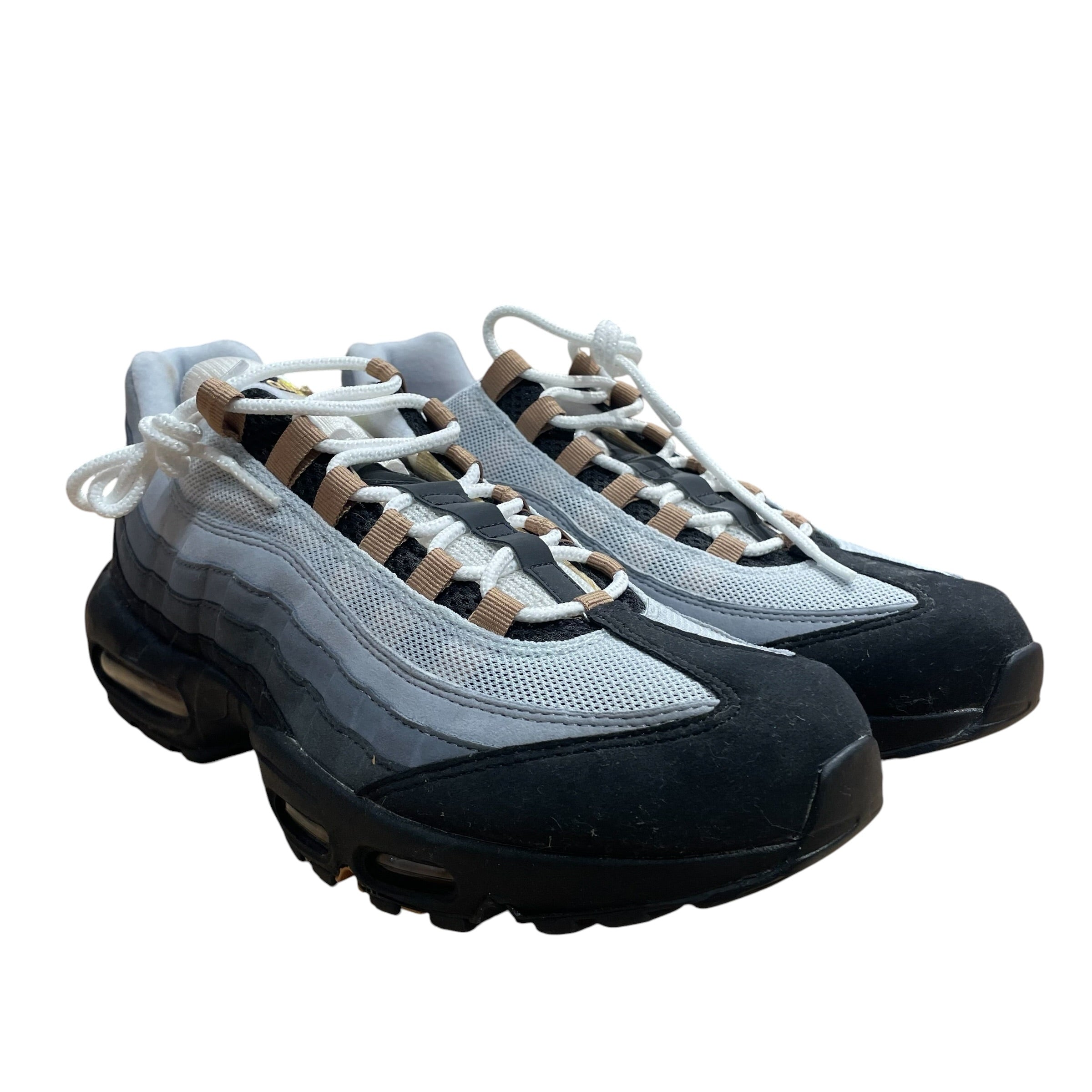 NIKE/Low-Sneakers/US 12/Cotton/GRY/AIR MAX 95 YELLOW STRIPE view 1