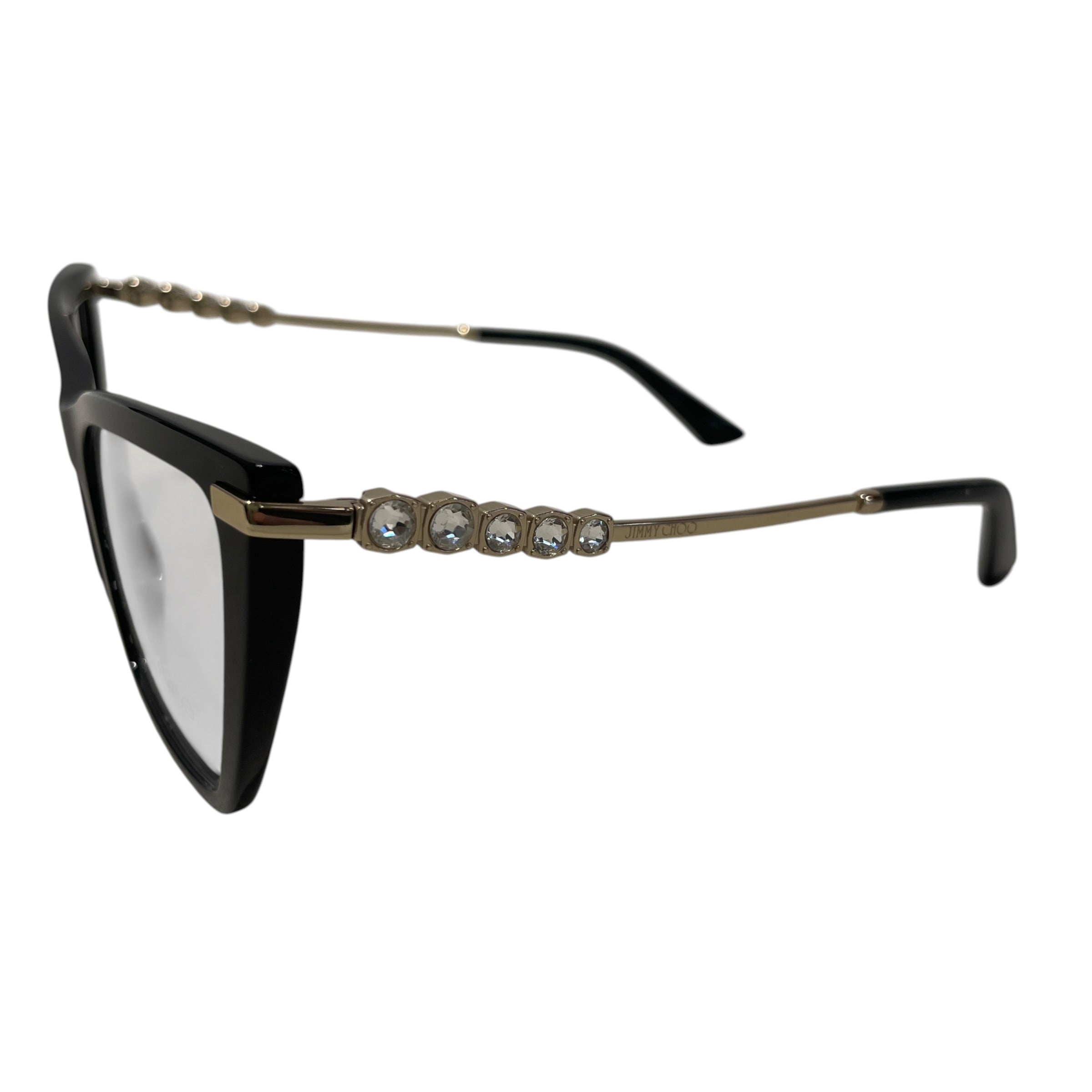 JIMMY CHOO/Glasses/Plastic/BLK/L's/ view 2