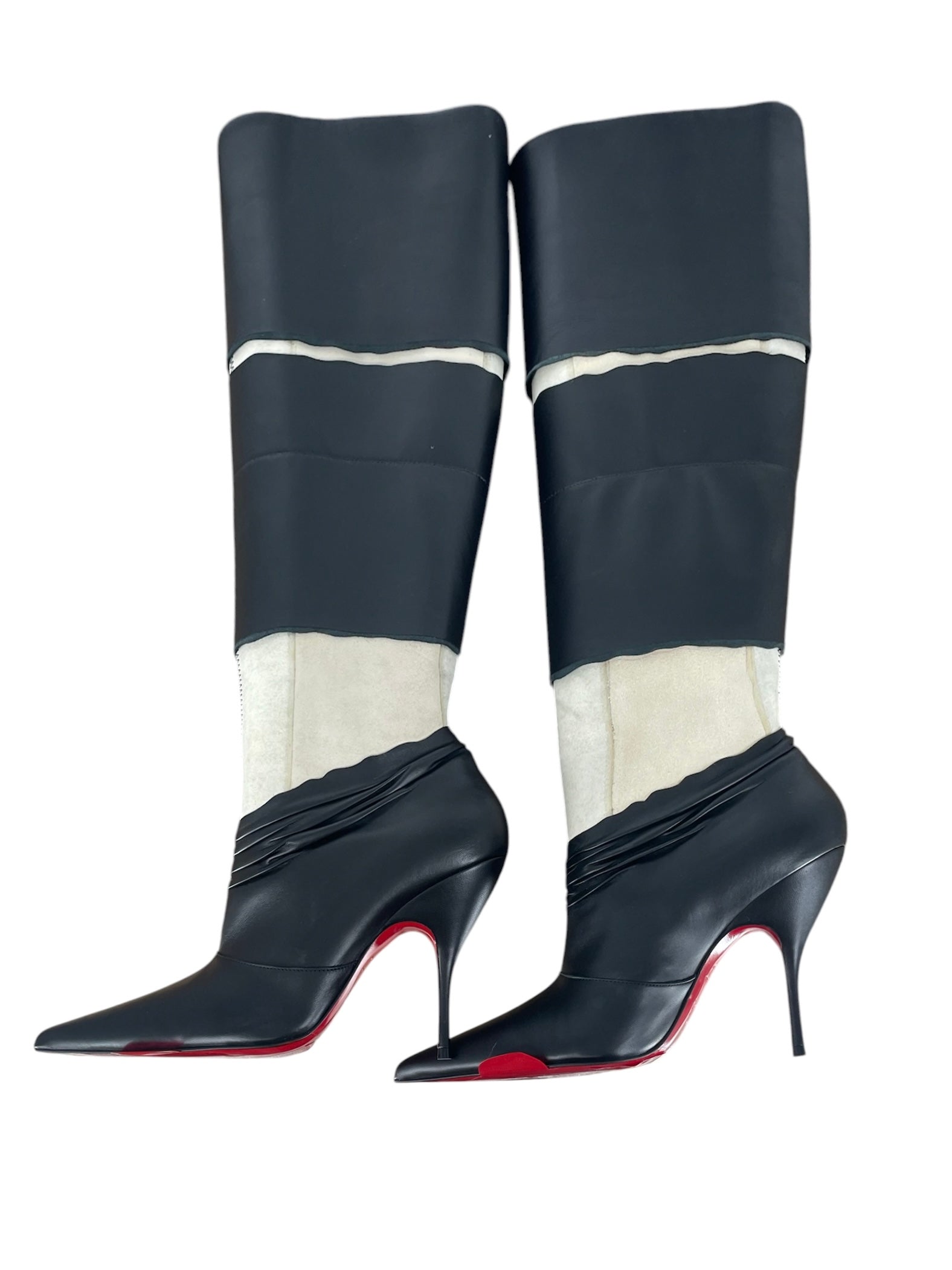 Christian Louboutin/Maison Margiela/Long Boots/EU 36/Leather/BLK/Knee-high/Xrismarteen 100 knee High Boot view 5