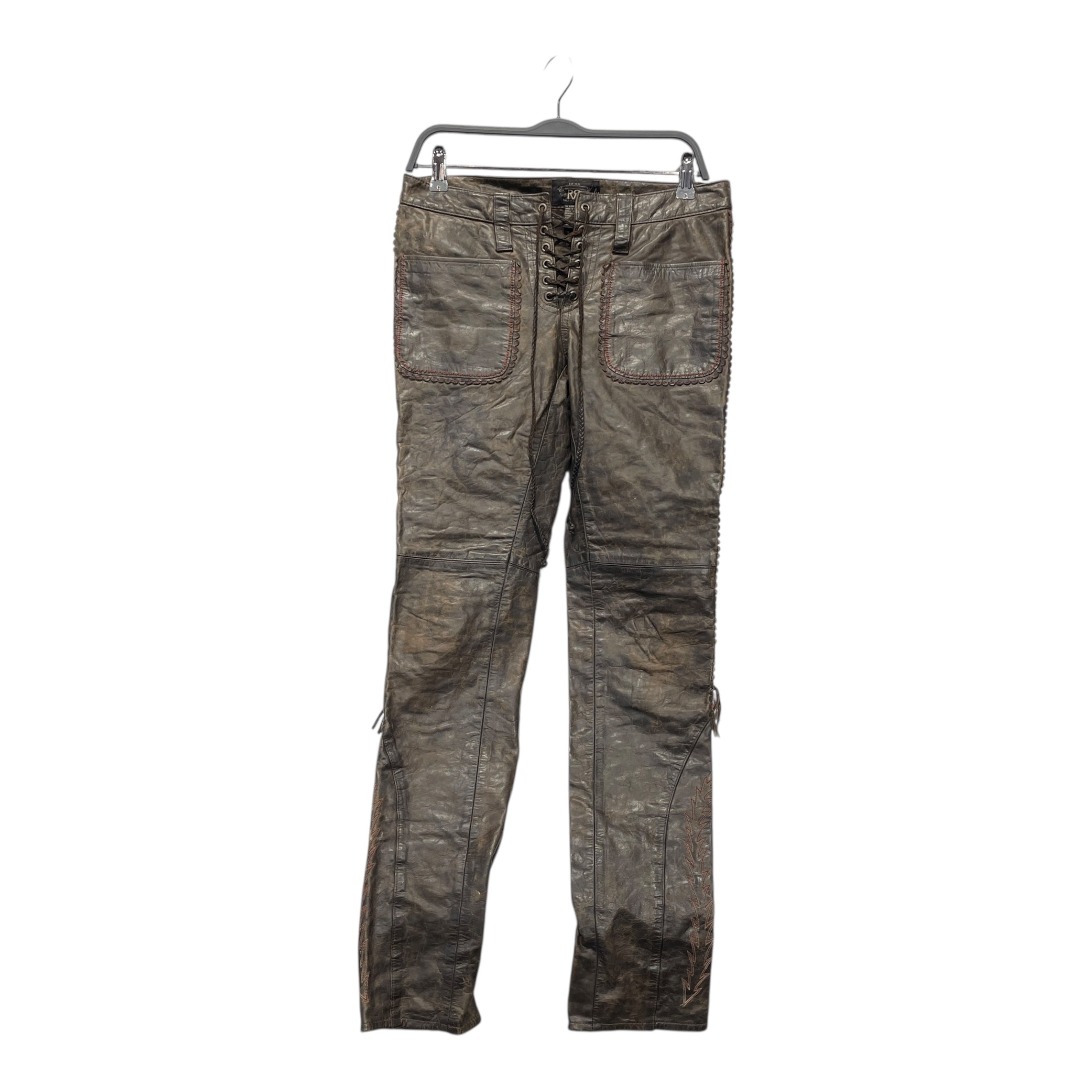 RRL/Straight Pants/27/Leather/BRW/ view 1