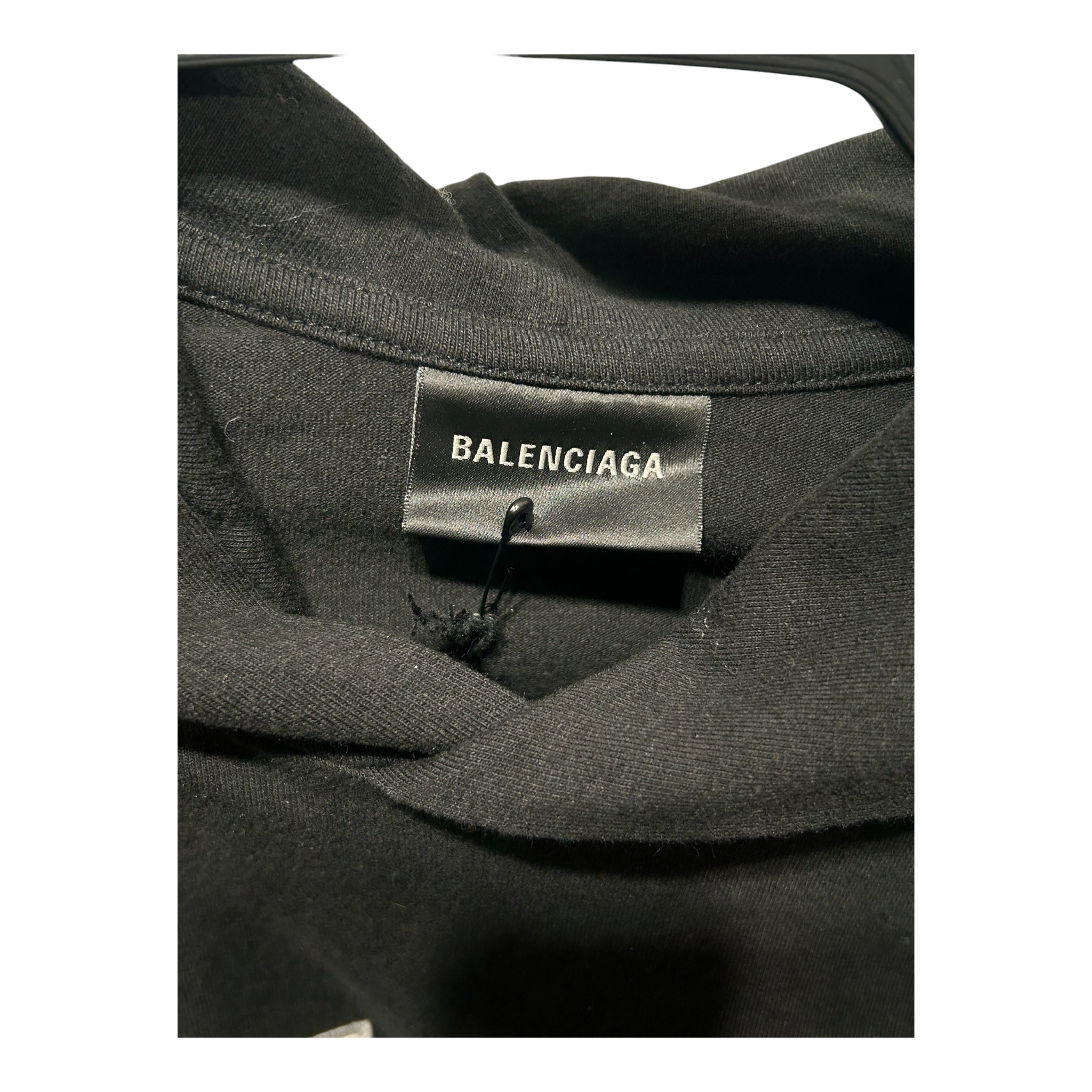 BALENCIAGA/Hoodie/XS/Cotton/BLK/NEW STORE HOODIE DRESS view 3