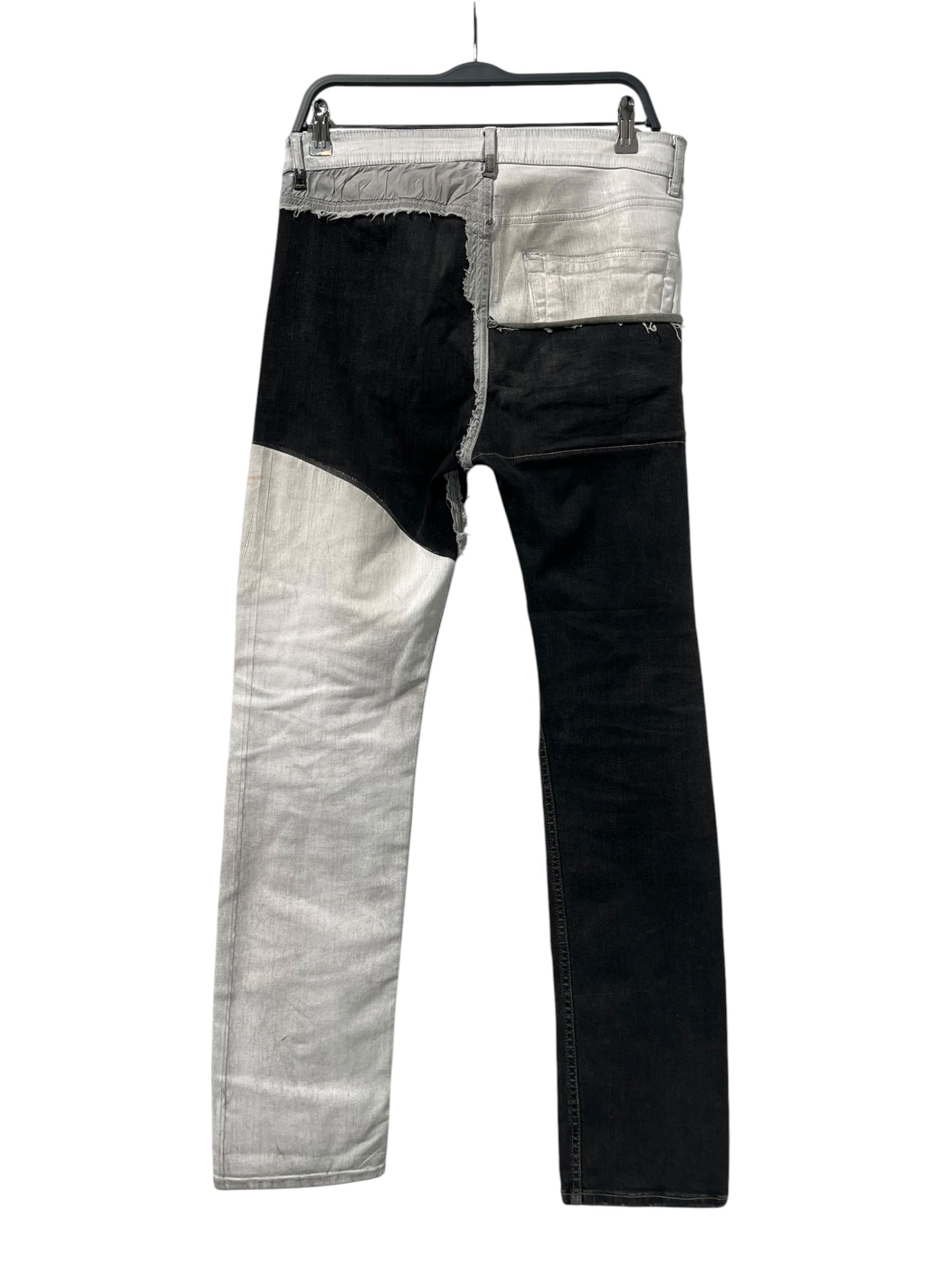 RICK OWENS DRKSHDW/Pants/30/Cotton/WHT/Button Fly/SOMBRA DSCURA TORRANCE CUT view 2