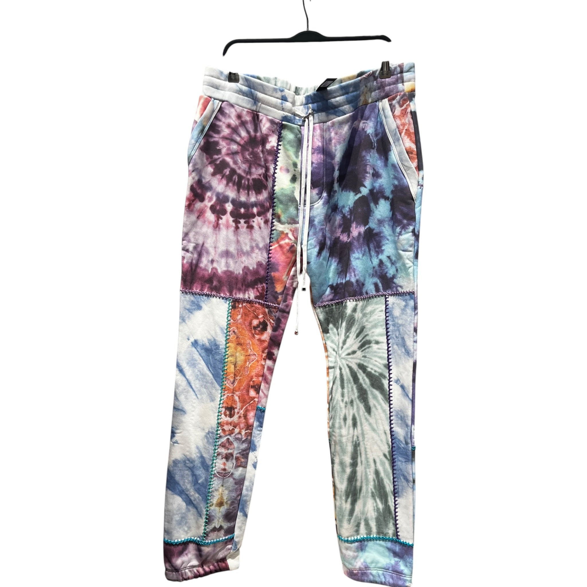 AMIRI/Pants/XL/Cotton/MLT/All Over Print/Tie Dye Patchwork Sweatpants view 1