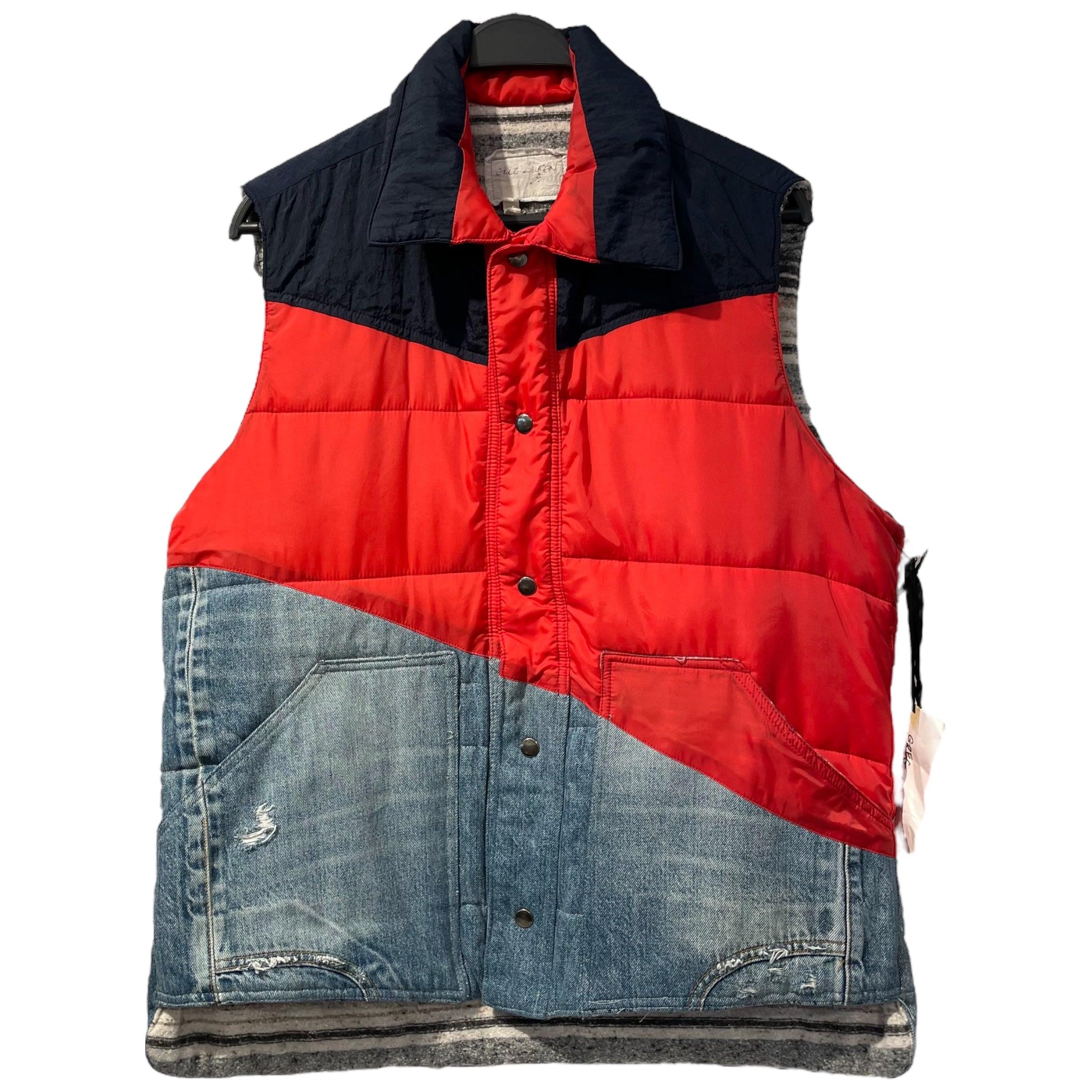 GREG LAUREN/Puffer Vest/4/Denim/BLU/ view 1