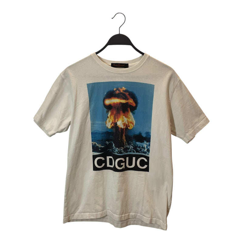 UNDERCOVER/COMME des GARCONS/T-Shirt/L/Cotton/WHT/EXPLOSION TEE