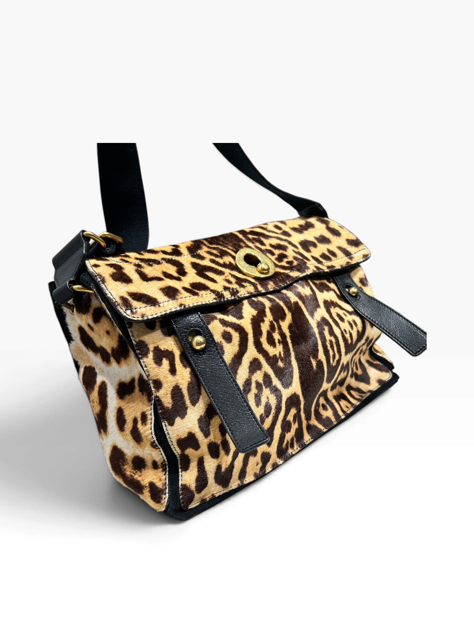 YVES SAINT LAURENT/Cross Body Bag/Animal Pattern/MLT/LEOPARD MESSENGER GLD HRDWRE view 6