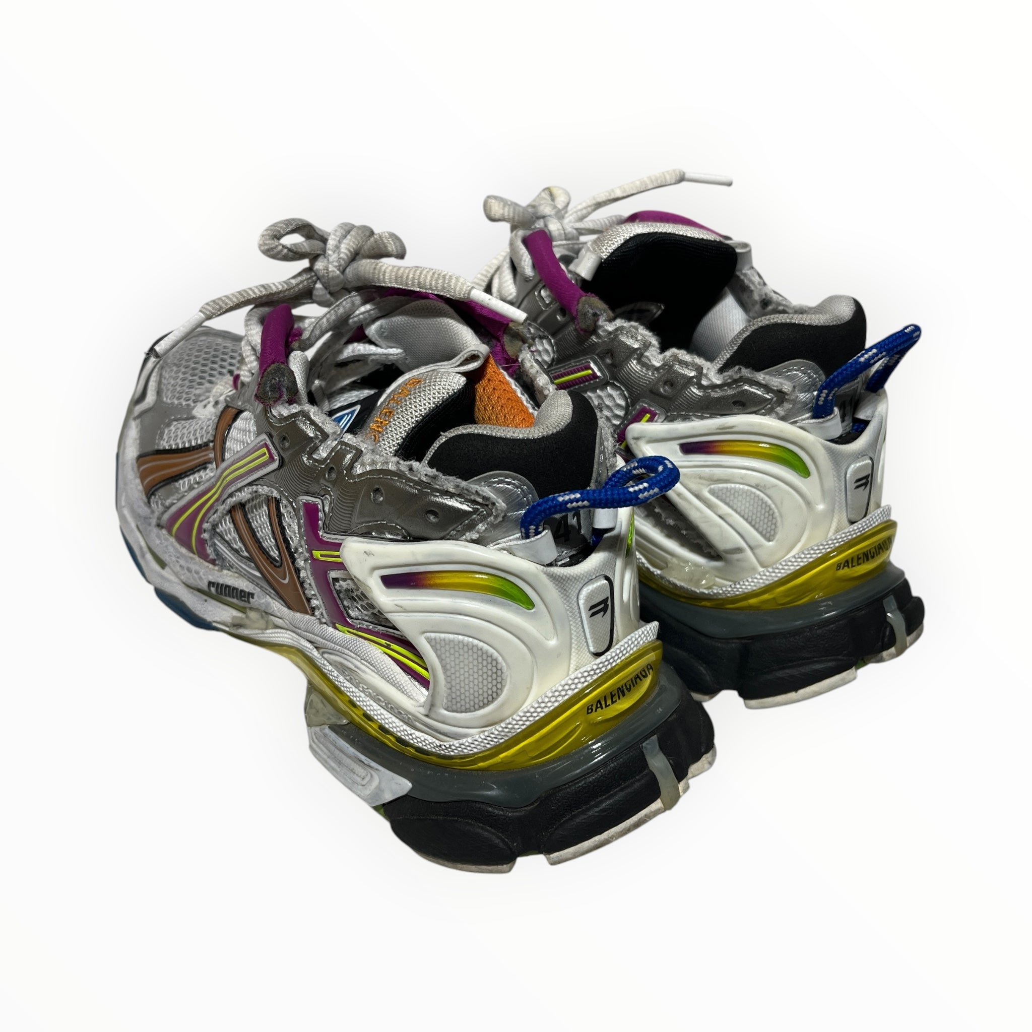 BALENCIAGA/Low-Sneakers/US 8/Cotton/MLT/MULTI COLOR RUNNER view 2