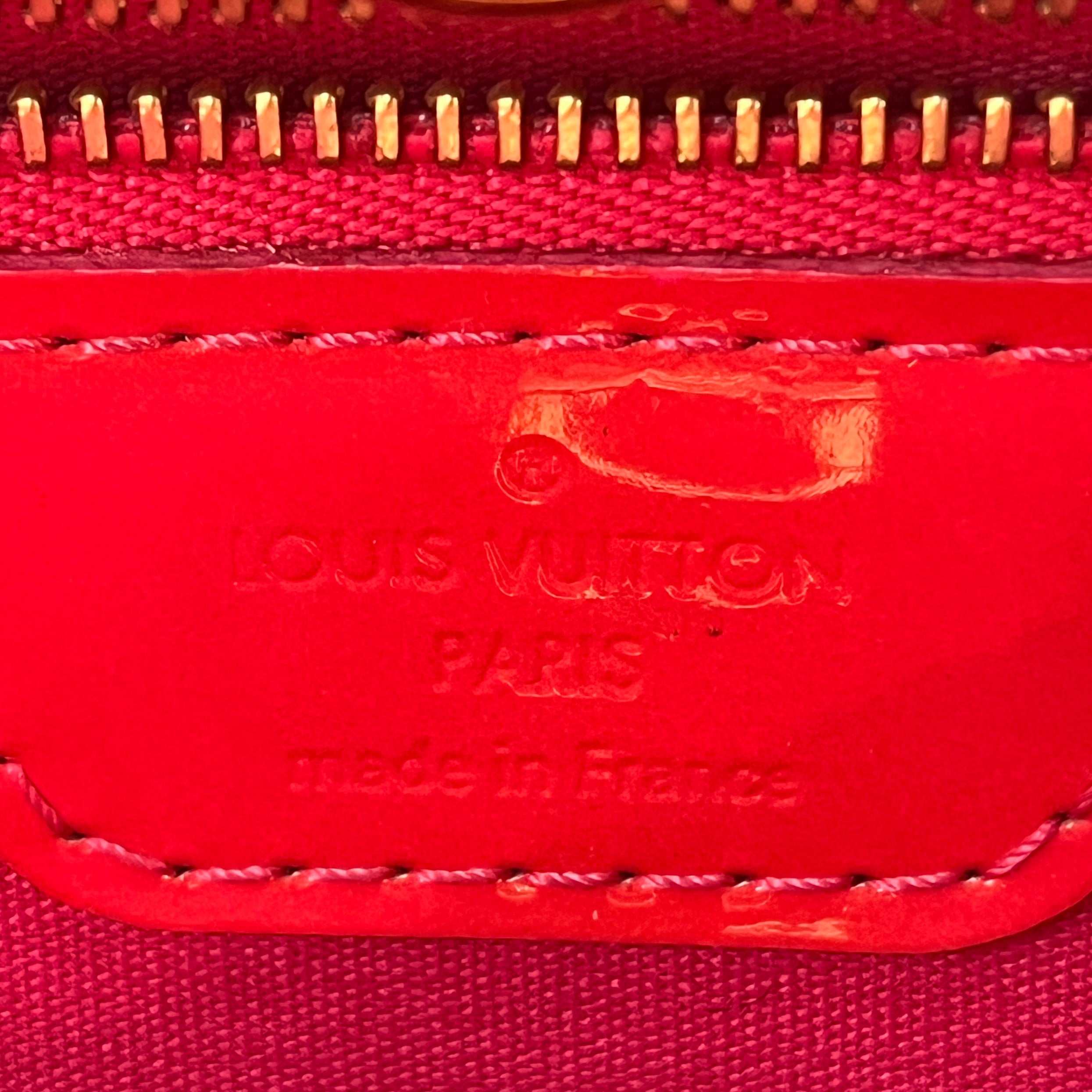 LOUIS VUITTON/Tote Bag/Leather/RED/mono vernis willshire pm view 5
