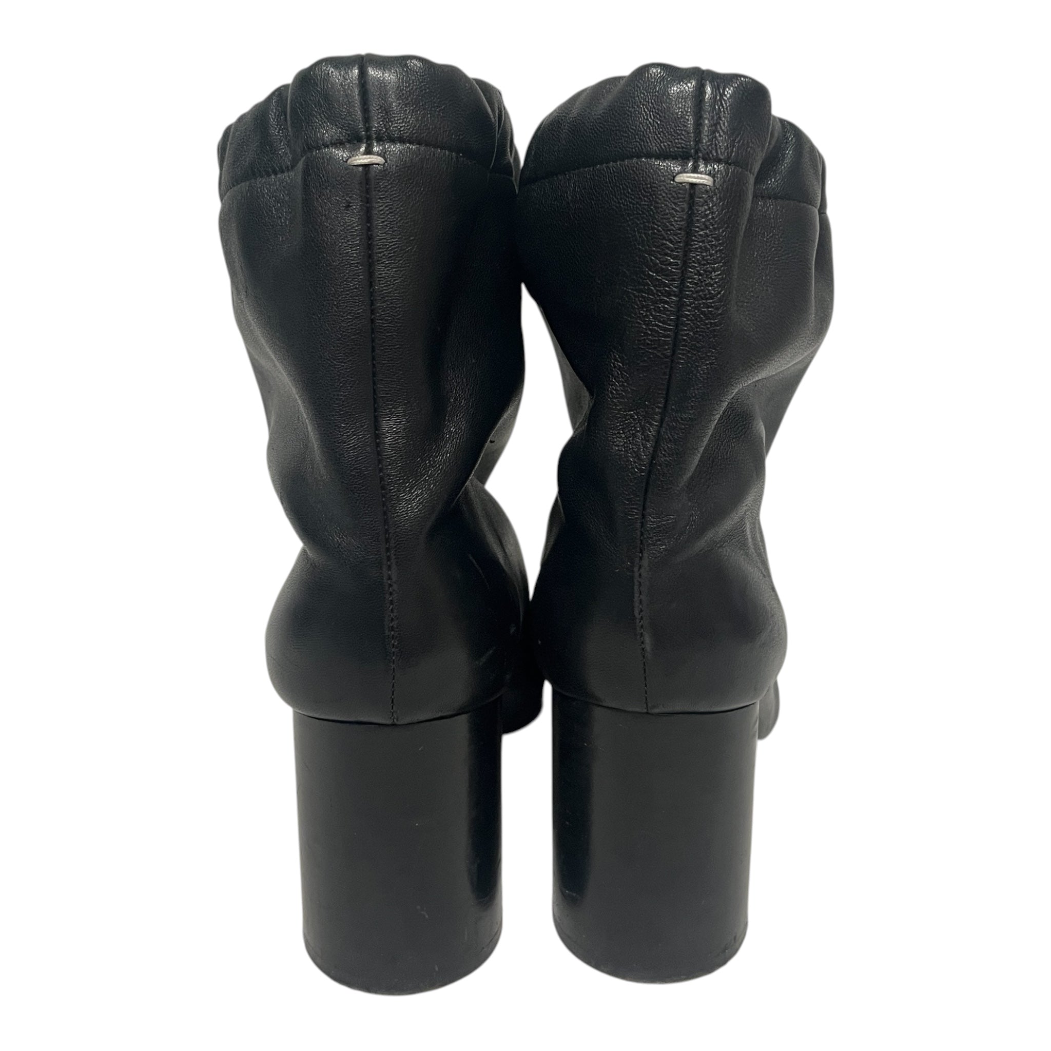 Maison Margiela/Boots/EU 40/Leather/BLK/DRAWSTRING TABIS view 4
