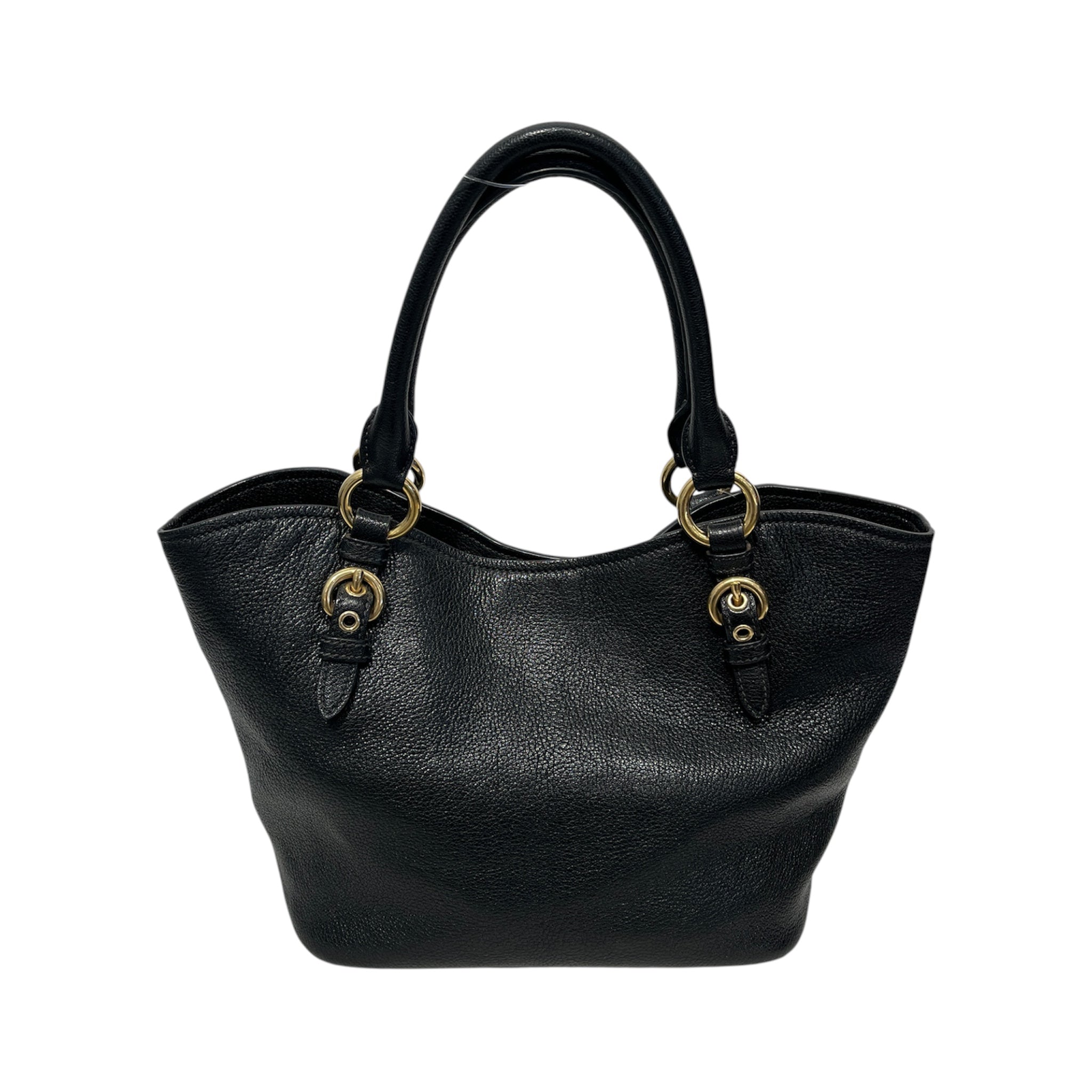 MIU MIU/Hand Bag/Leather/BLK/Vitello Phenix HB #158 view 2