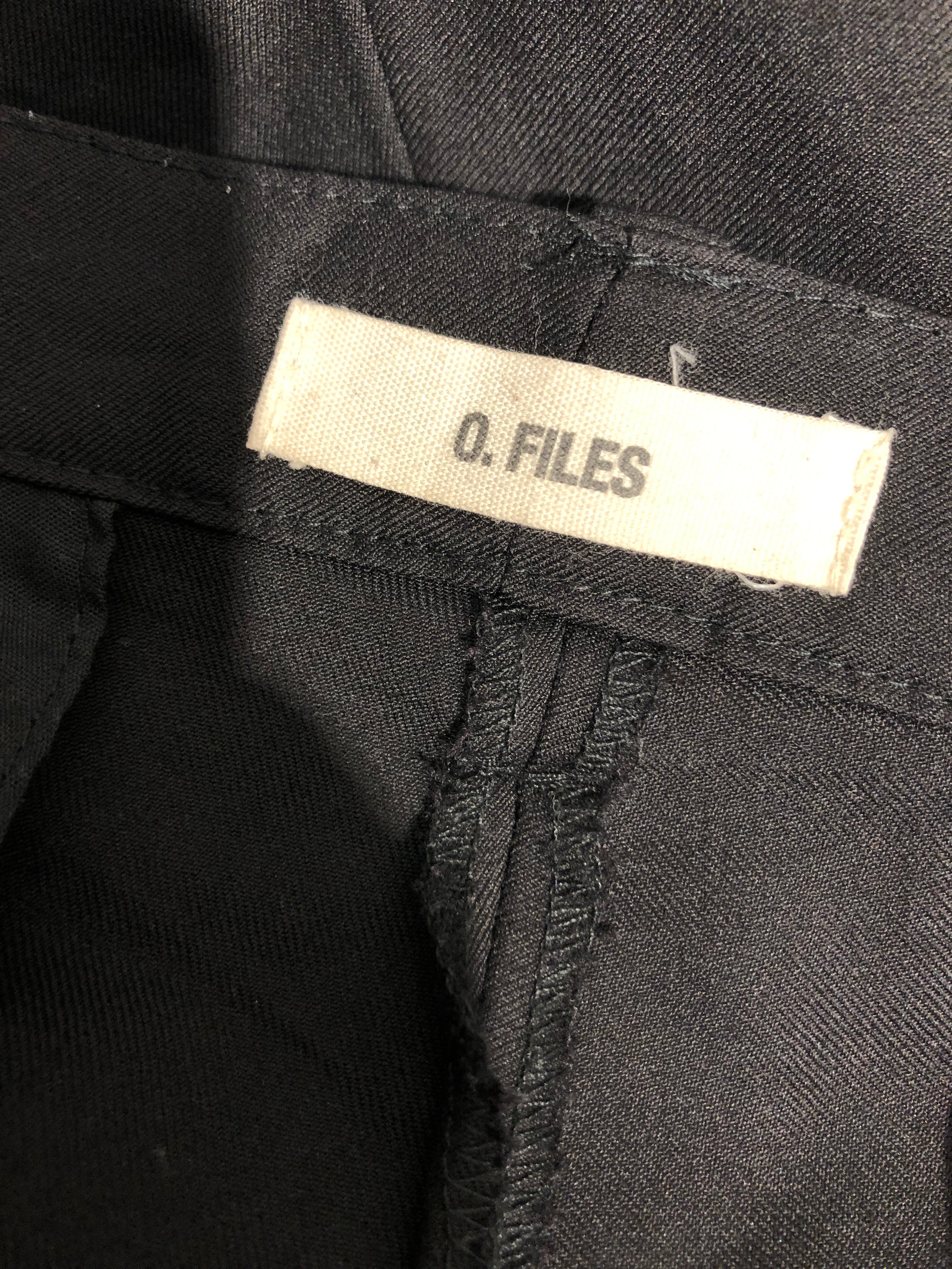 O. FILES/Cargo Pants/L/Wool/BLK/THIN WOOL CARGO WIDE view 5