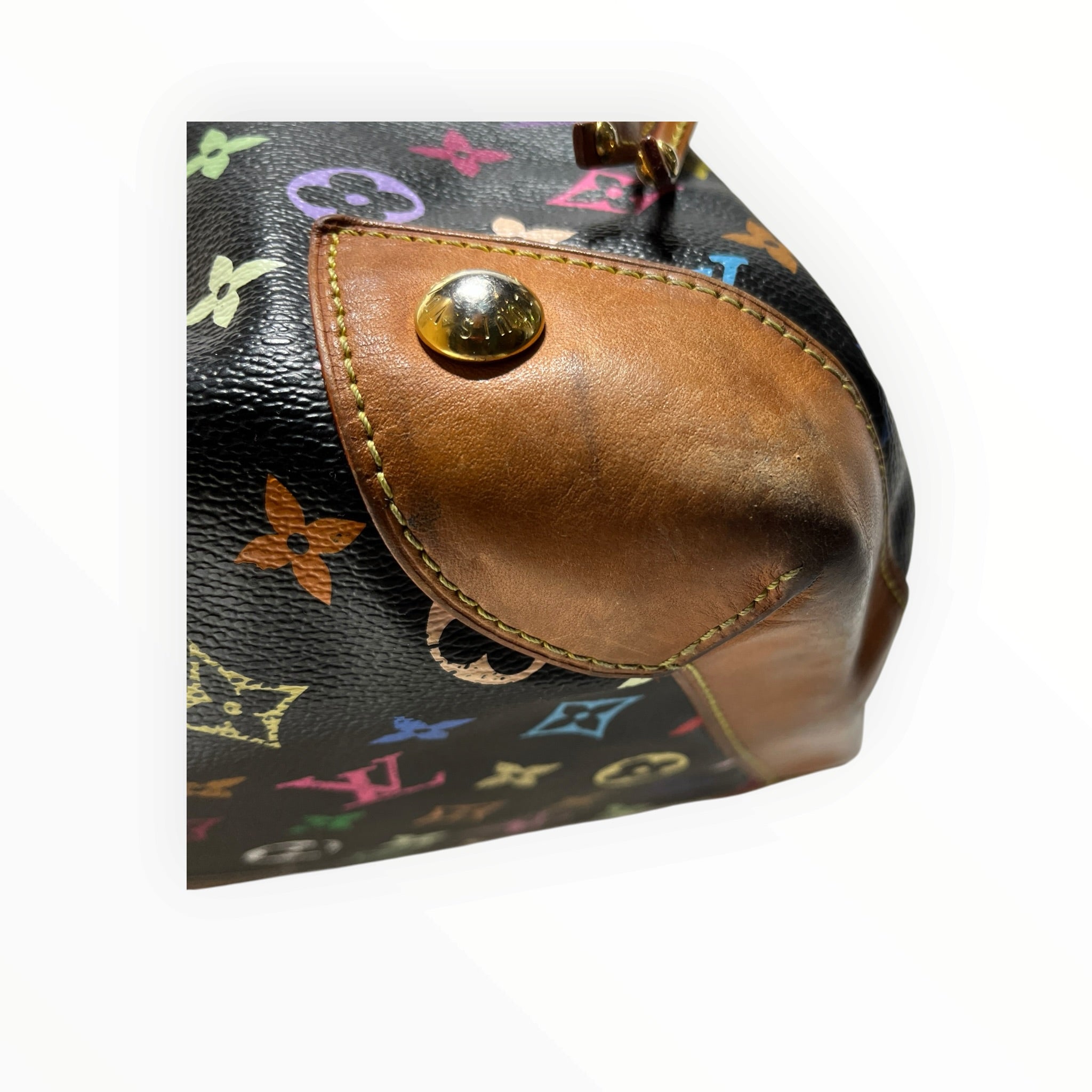 LOUIS VUITTON/Hand Bag/Monogram/Leather/BLK/Uwsula MM Multicolor view 9