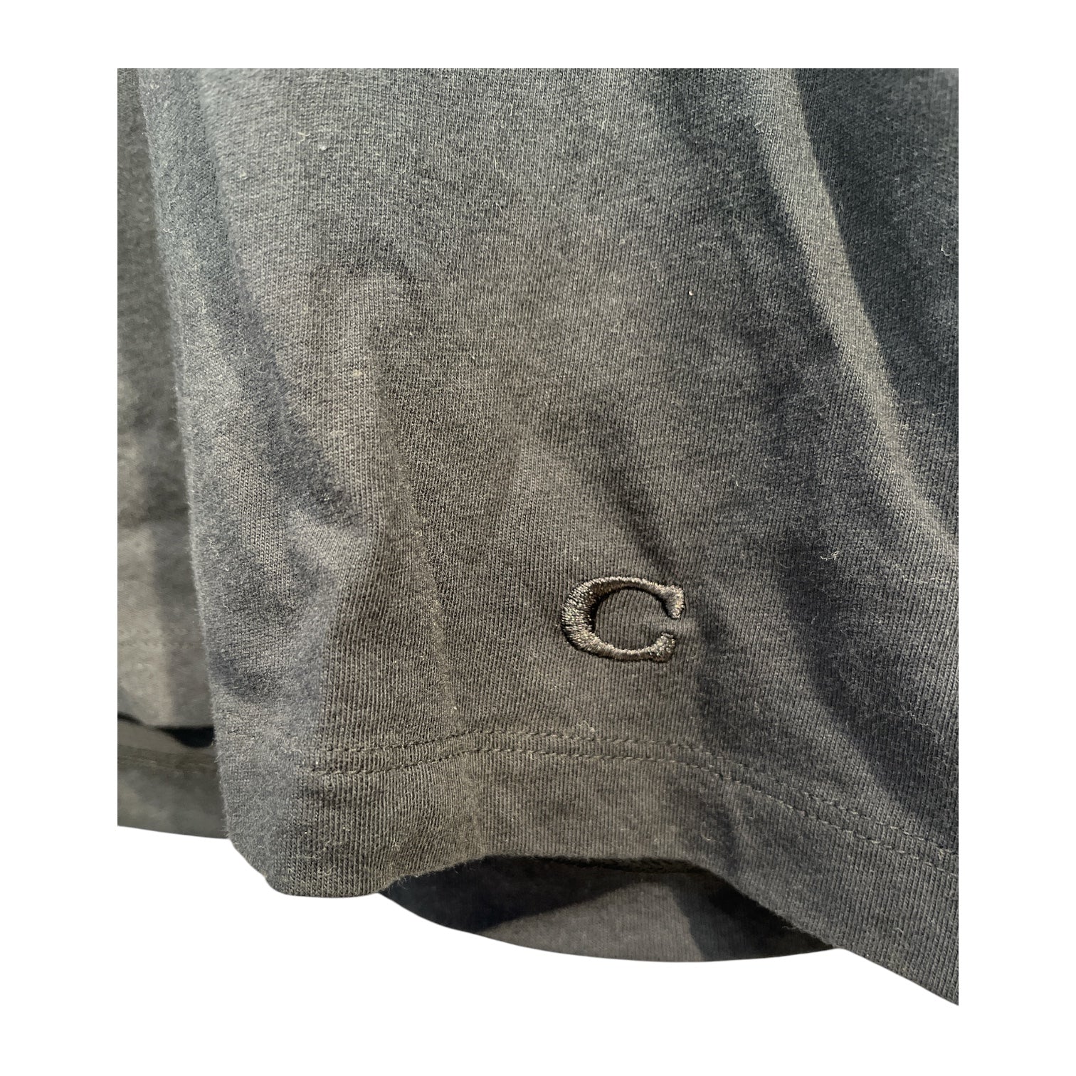 COACH/T-Shirt/L/Cotton/BLK/teal embroidery view 3
