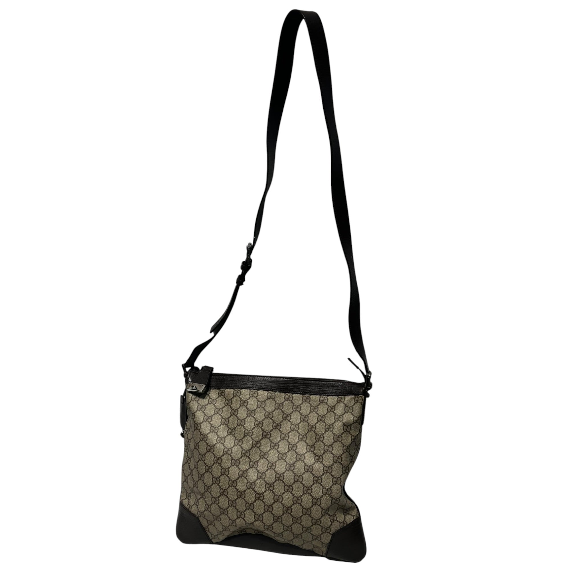 GUCCI/Cross Body Bag/Monogram/Leather/KHK/GUCCI GG SUPREME HANDBAG view 2
