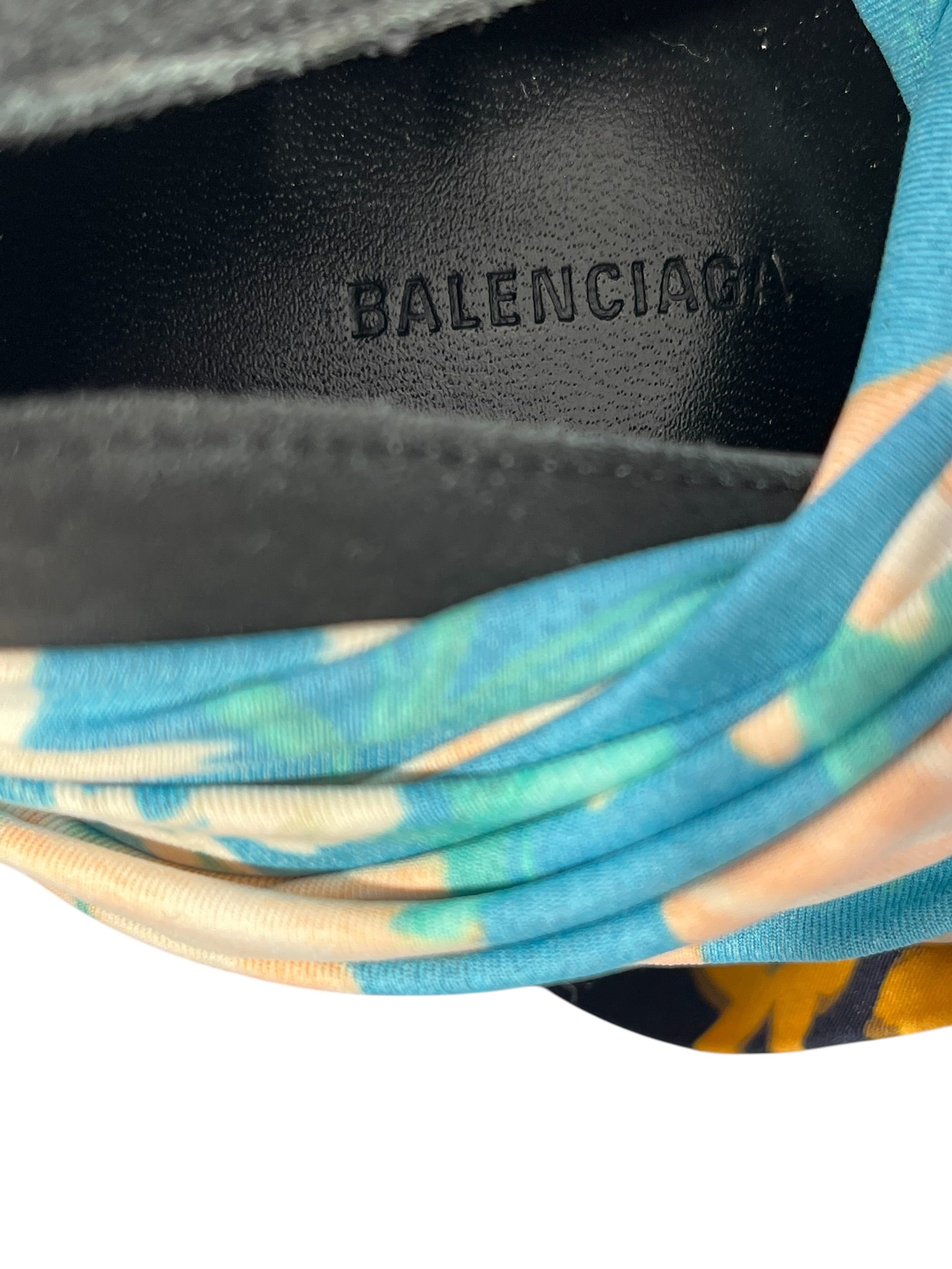 BALENCIAGA/Heels/EU 38/Floral Pattern/Polyester/YEL/balenciaga floral heels view 4