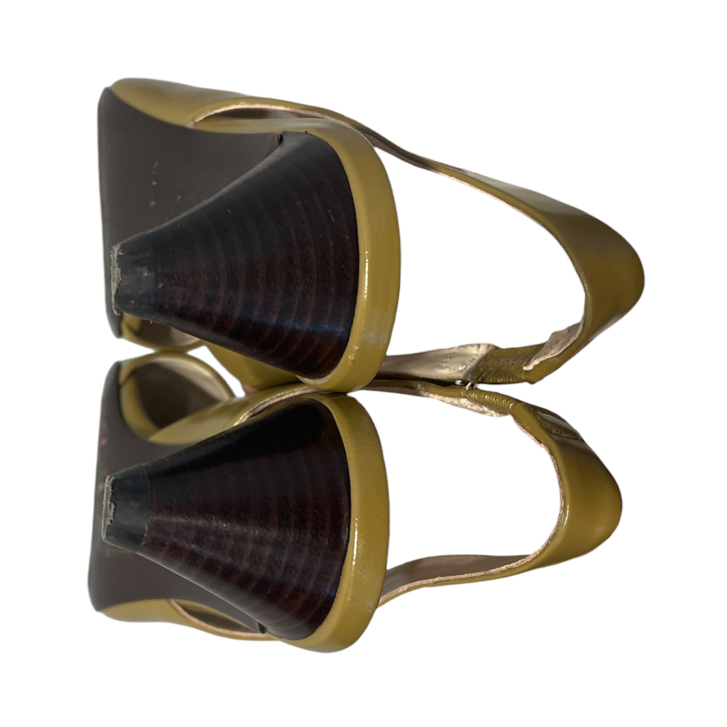 TORY BURCH/Heels/US 6/Leather/KHK/OLIVE PIERCED TOE SLINGBACK view 27