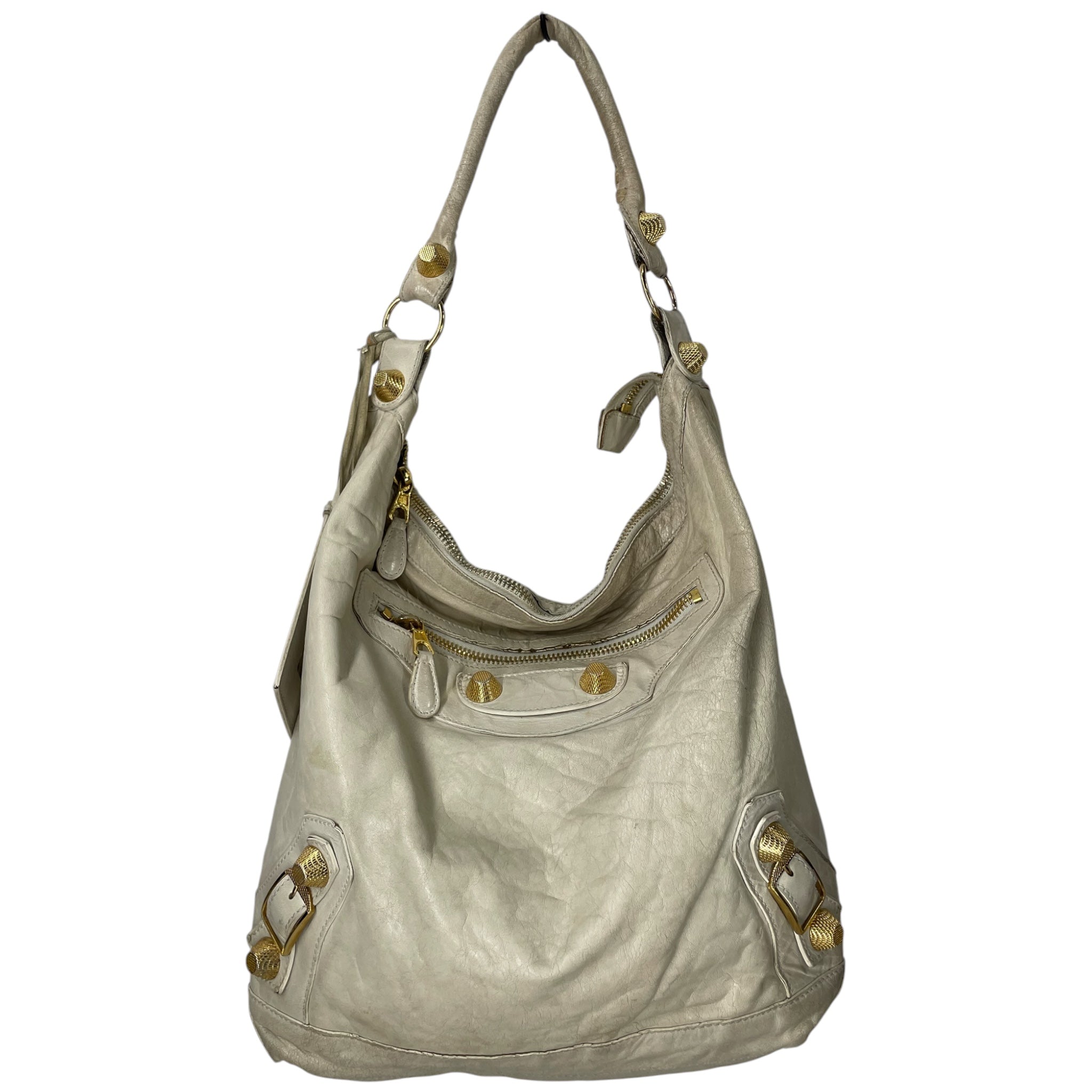 BALENCIAGA/Bag/Leather/WHT/GOLD HARDWEAR/17308.213048 view 1