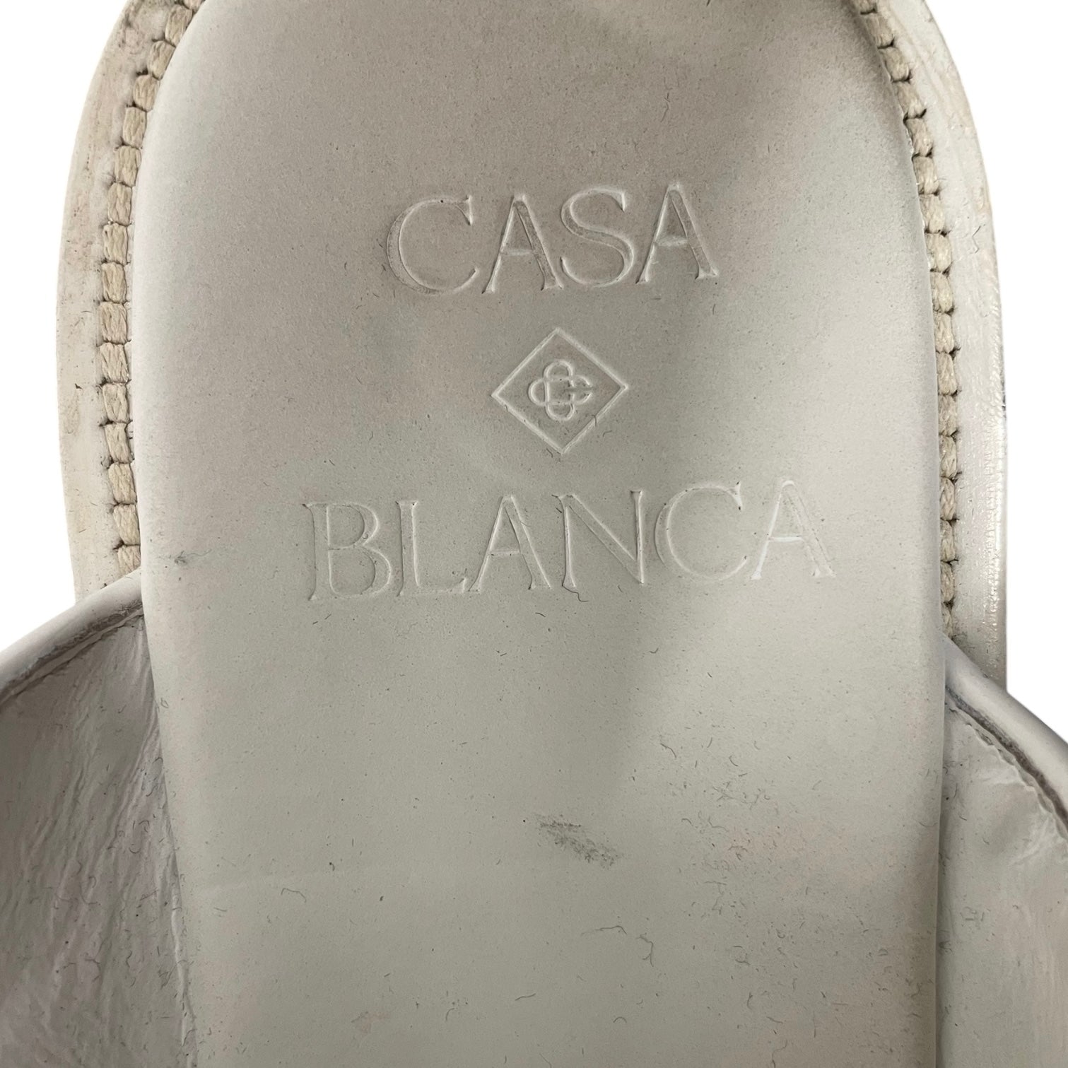 CASABLANCA/Loafers/EU 39/Leather/WHT/RUBBER LOGO MULE view 3