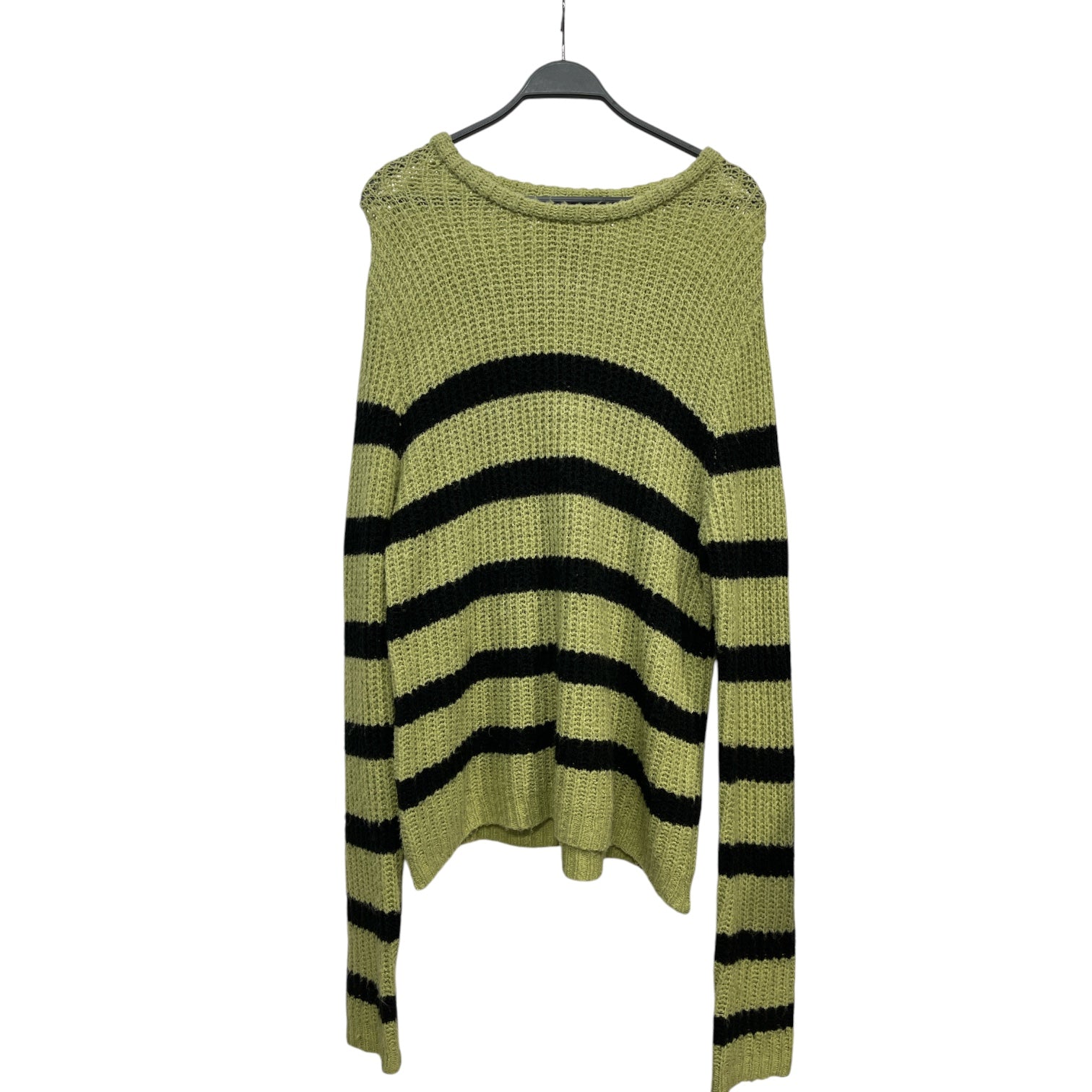 basketcase gallery/Sweater/XL/Stripe/Cotton/GRN/WAFFLE KNIT view 1