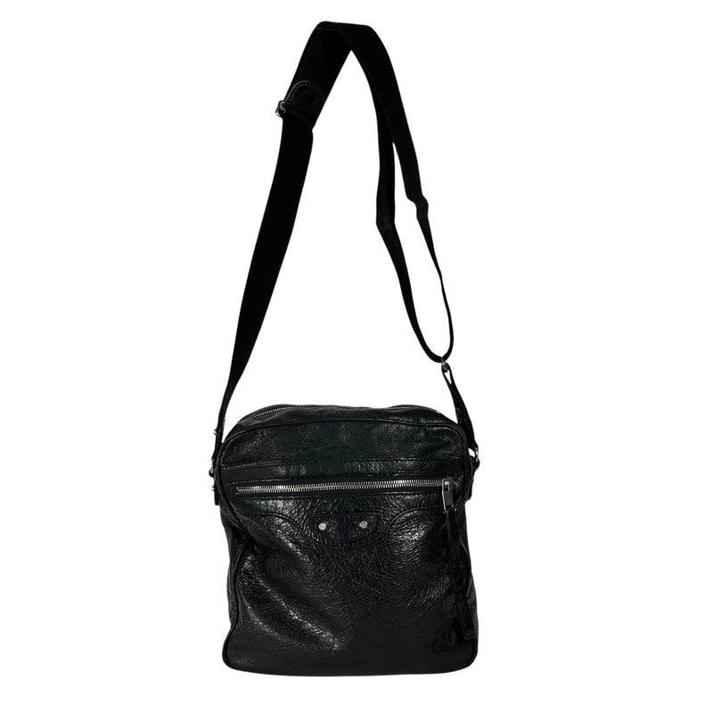 BALENCIAGA/Cross Body Bag/Leather/BLK/