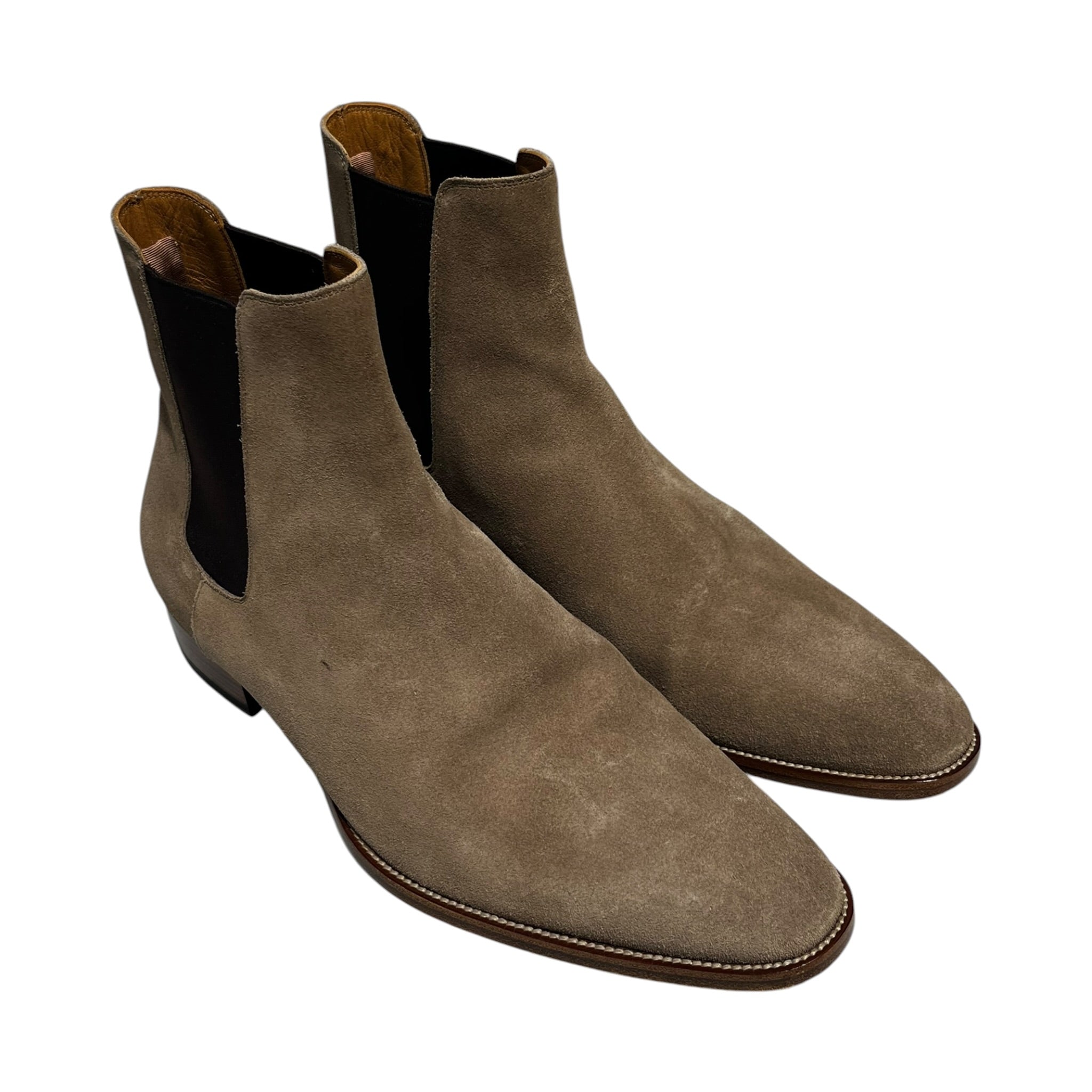 SAINT LAURENT/Chelsea Boots/EU 46/Suede/BEG/wyatt 30 view 1