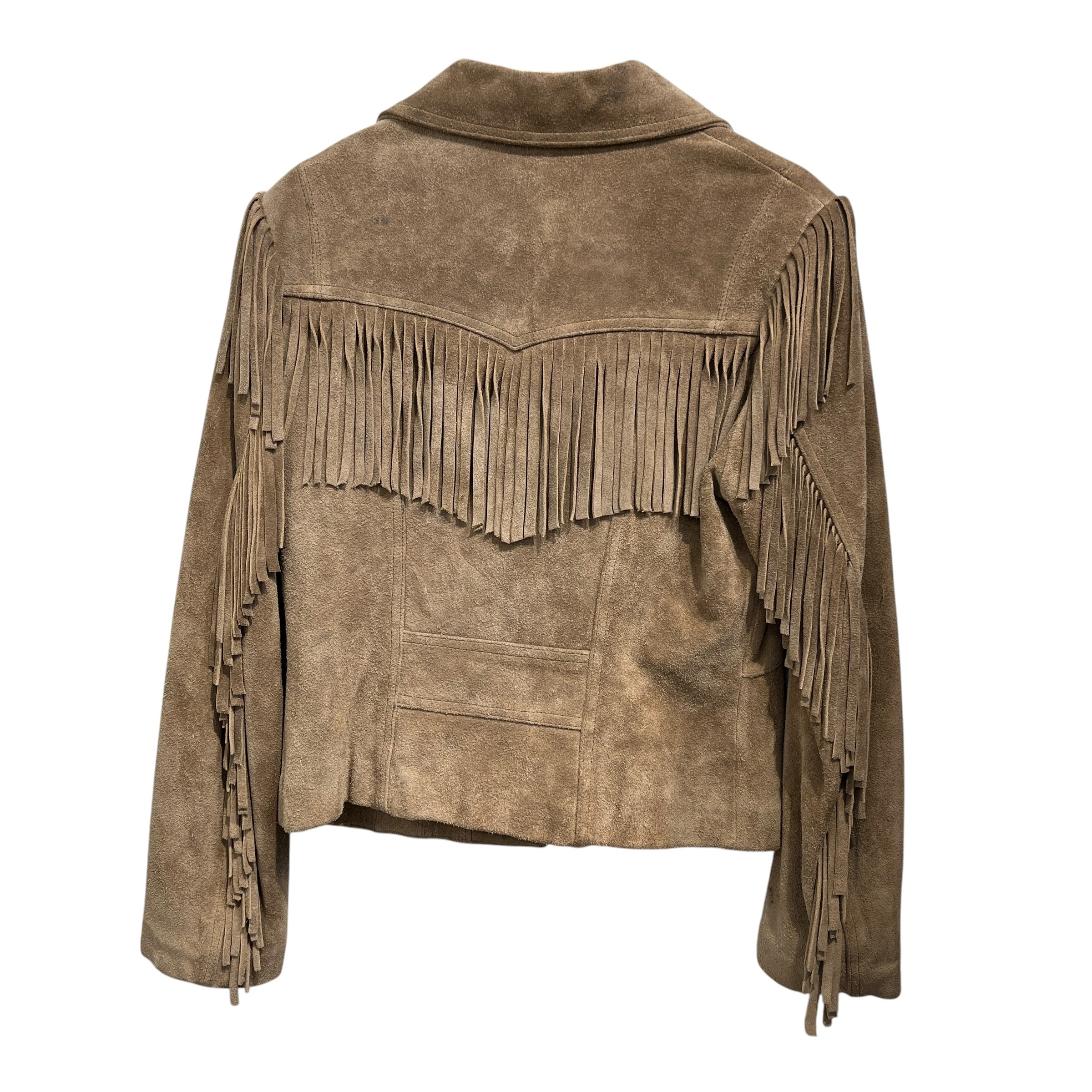 Wilsons Leather/Leather Jkt/10/Leather/BRW/FRINGE LEATHER CROPPED JACKET view 2