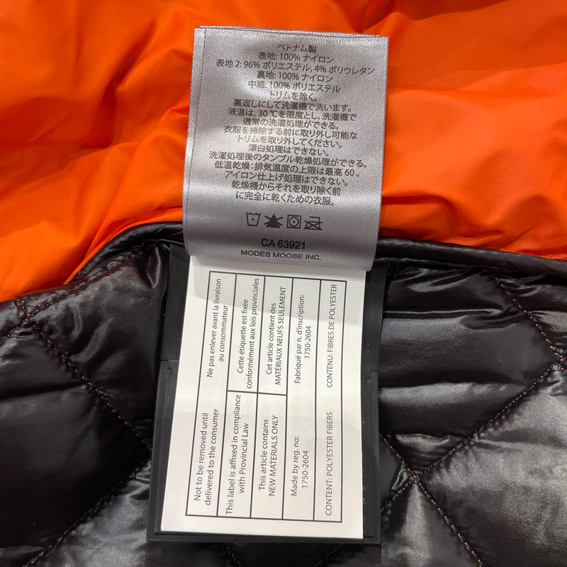 MOOSE KNUCKLES/Quilted Jkt/XL/Nylon/ORN/quilted jacket