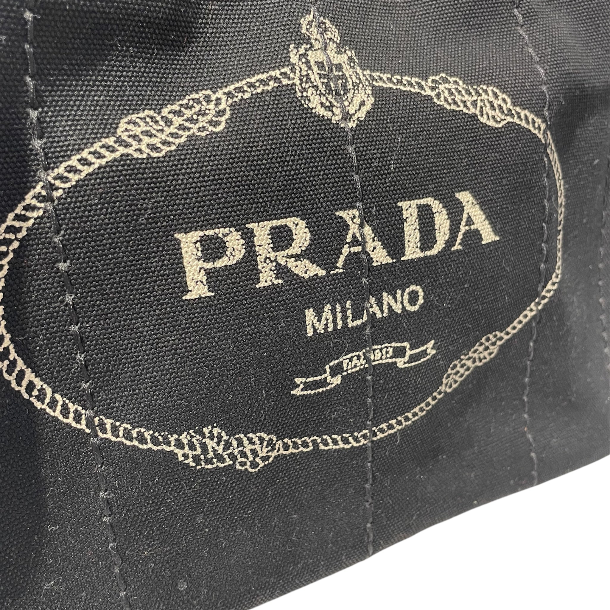 PRADA/Bag/Cotton/BLK/Prada Canapa Canvas view 9