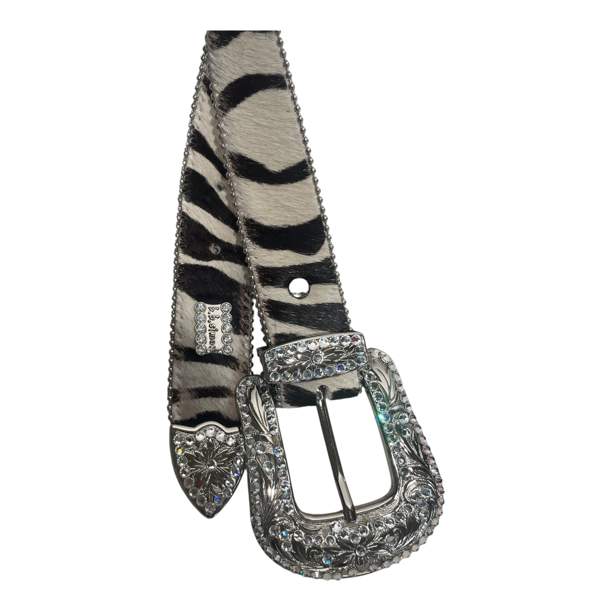 b.b.simon/Belt/Animal Pattern/Acrylic/CRM/L's/ view 3