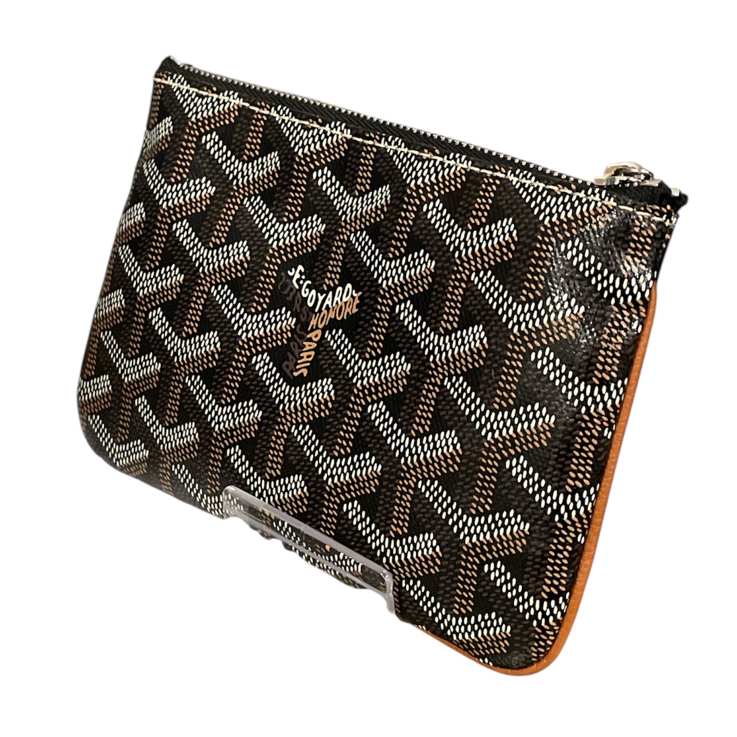 GOYARD/Pouch/All Over Print/Leather/BRW/ view 2