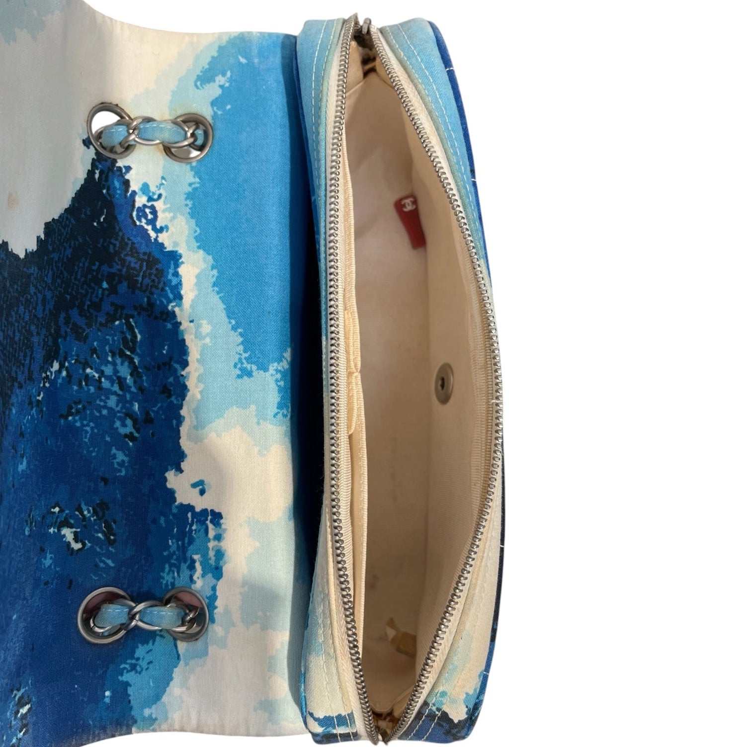 CHANEL/Bag/All Over Print/Cotton/WHT/02 SURF FLAP BAG view 5