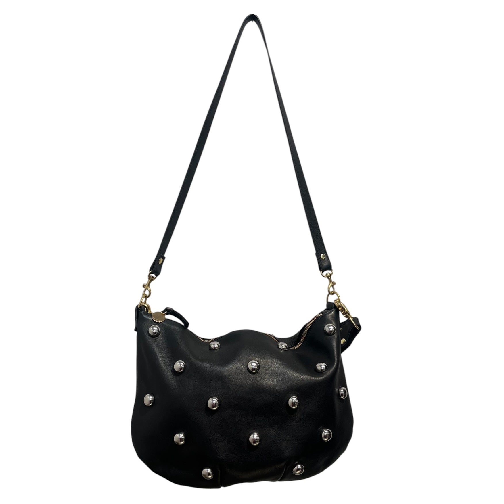 CLARE V/Hand Bag/Leather/BLK/BLACK STUDDED BAG view 1