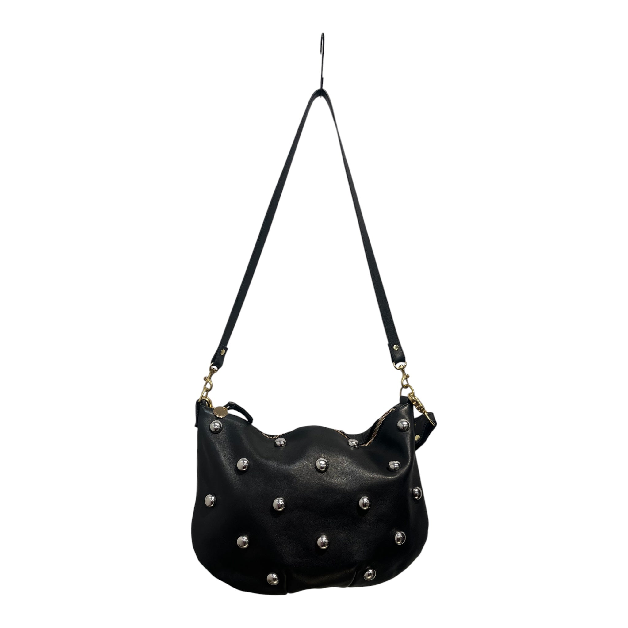 CLARE V/Hand Bag/Leather/BLK/BLACK STUDDED BAG view 1