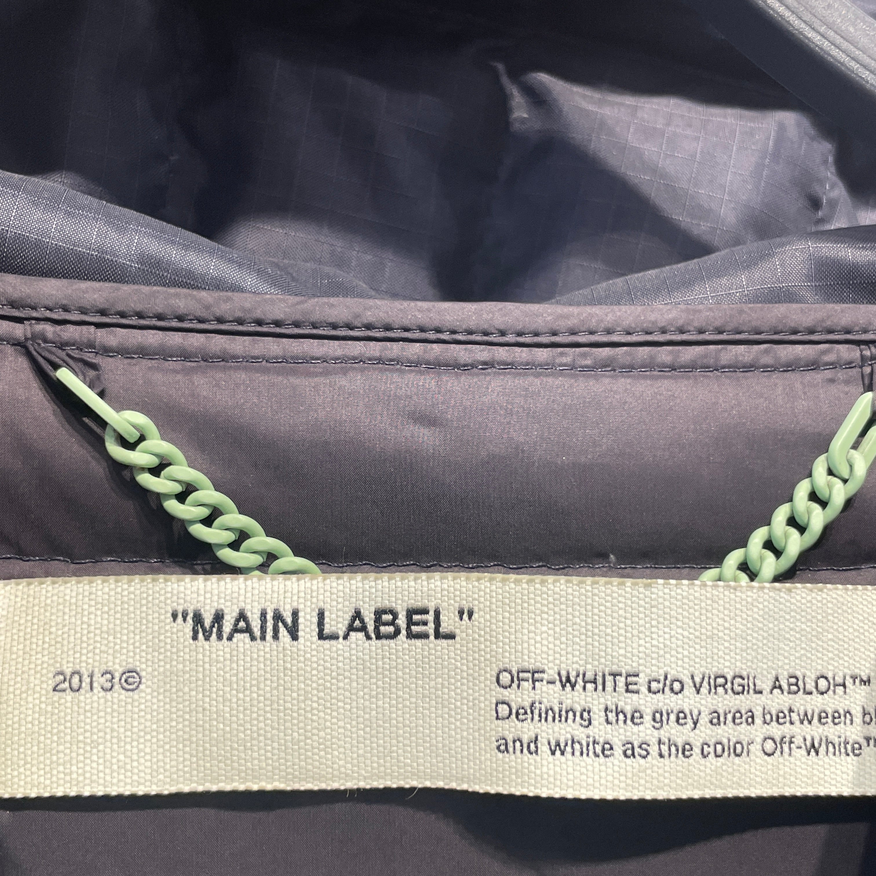 OFF-WHITE/Puffer Jkt/M/Cotton/BLU/ view 3