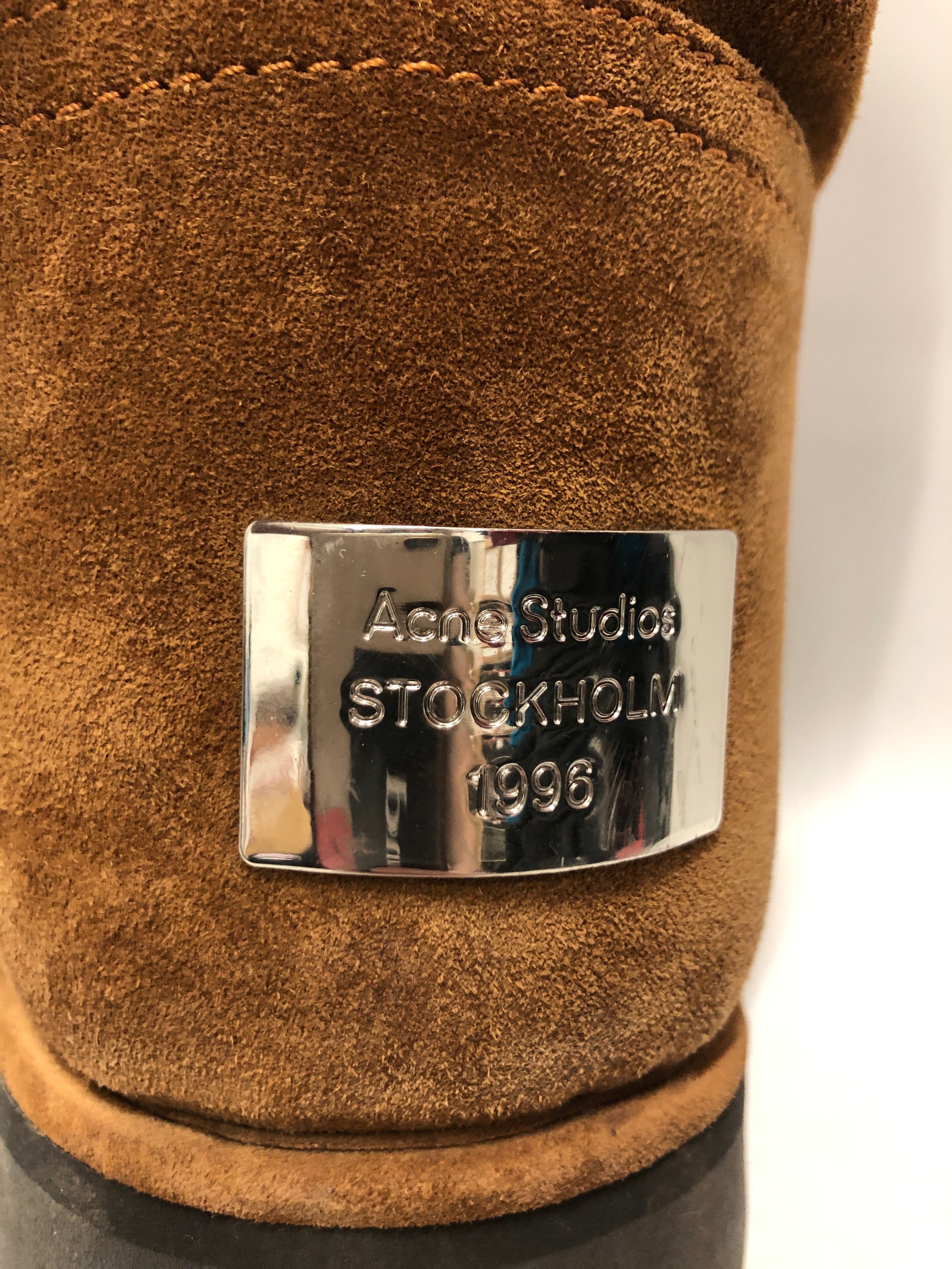 Acne Studios/Pull-On Boots/US 10.5/Cotton/BRW/brown shearling boot view 5