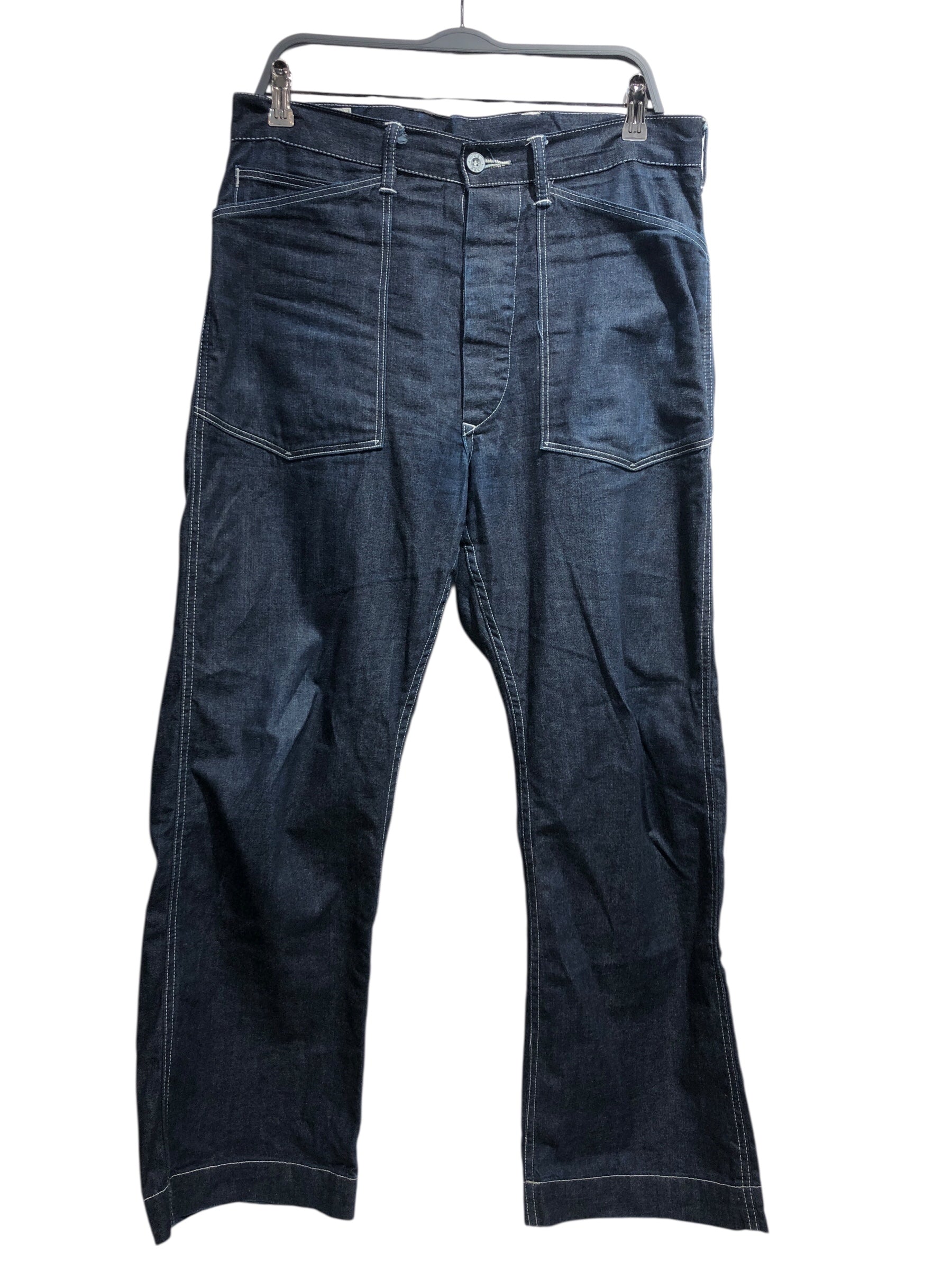 RRL/Pants/31/Cotton/NVY/buckle back eep pockets dark view 1