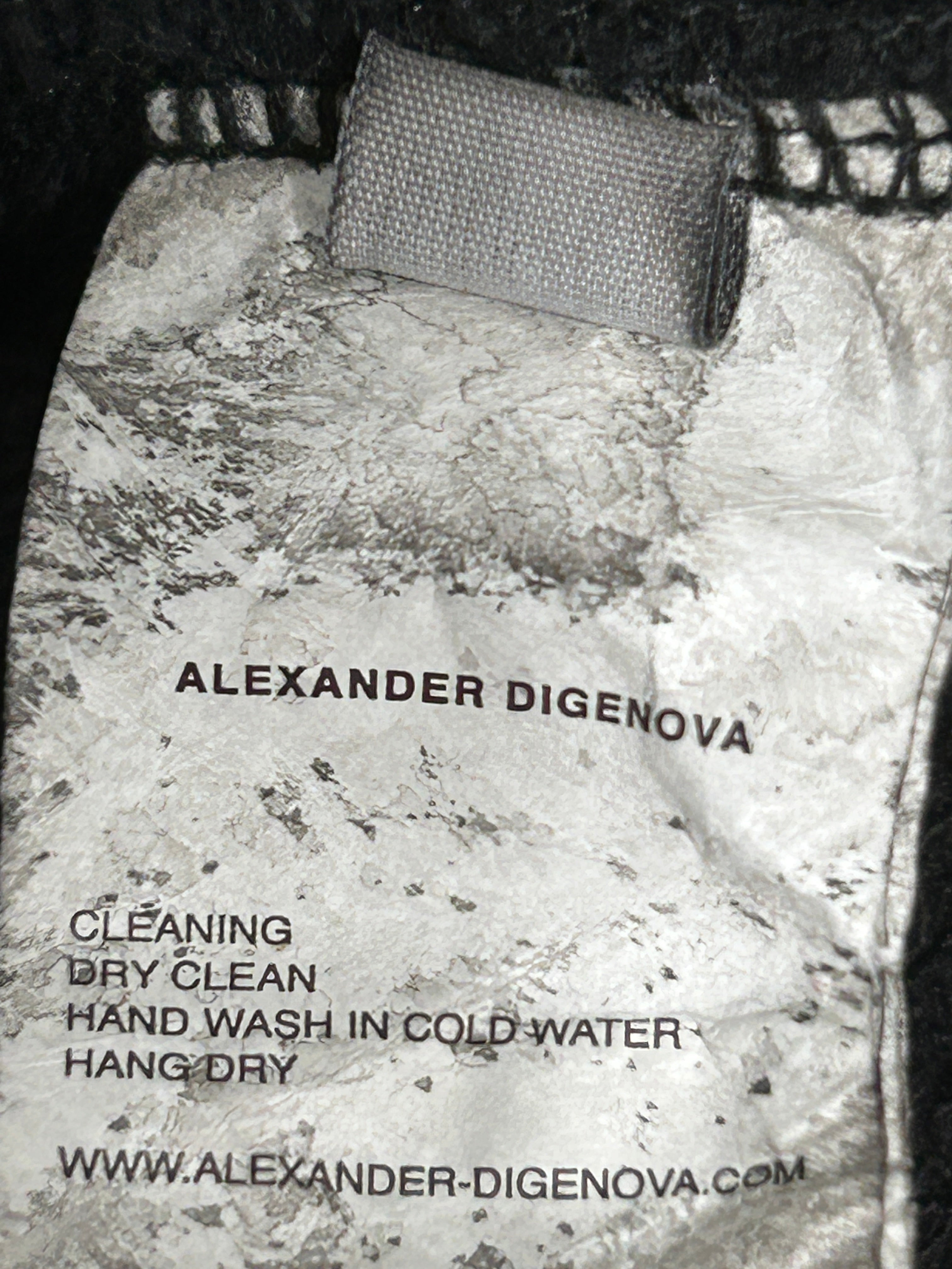 ALEXANDER DIGENOVA/Hoodie/Cotton/GRY/DISTRESSED HOLES LAYERED view 3