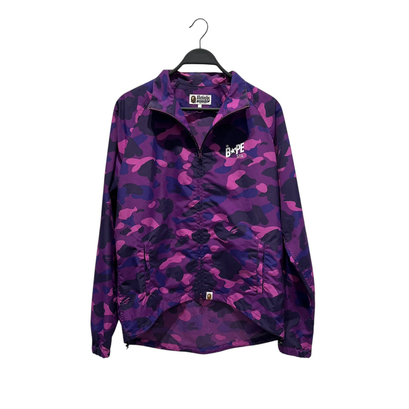 A BATHING APE/Windbreaker/L/Nylon/PPL/Camouflage/CYCLING JACKET