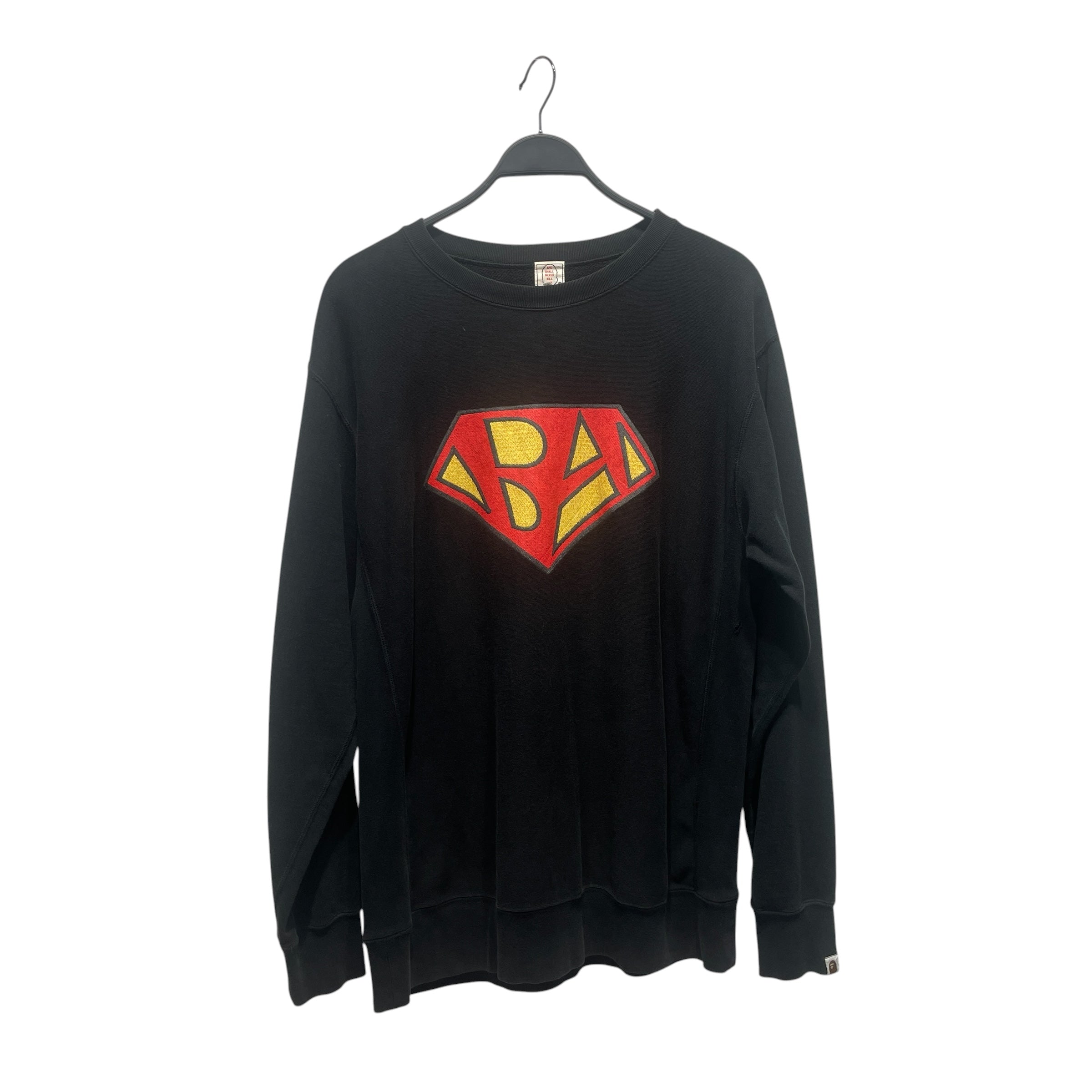 A BATHING APE/Sweatshirt/L/Cotton/BLK/ view 1