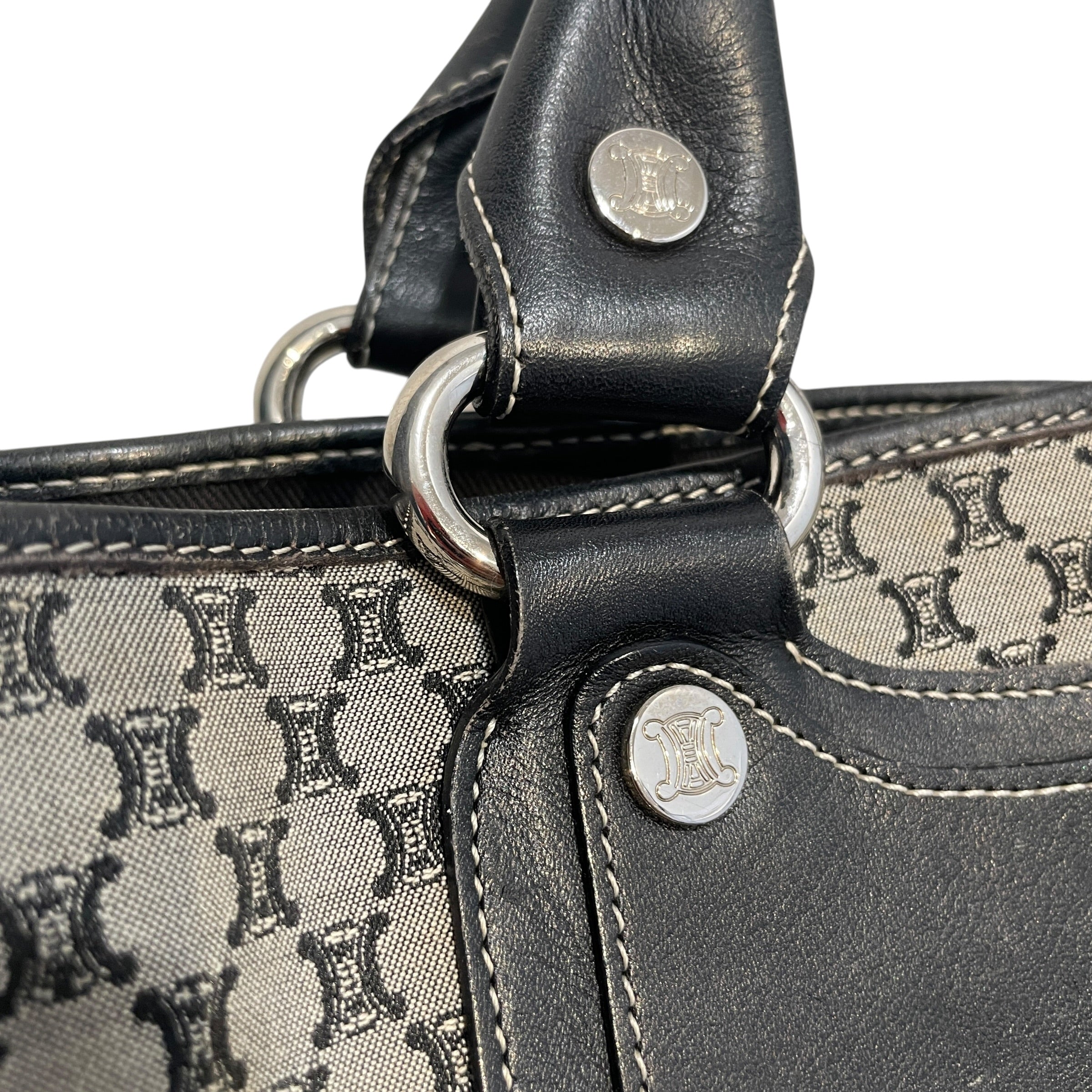 CELINE/Hand Bag/Monogram/Leather/GRY/Boogie Macadam Monogram Bag view 6