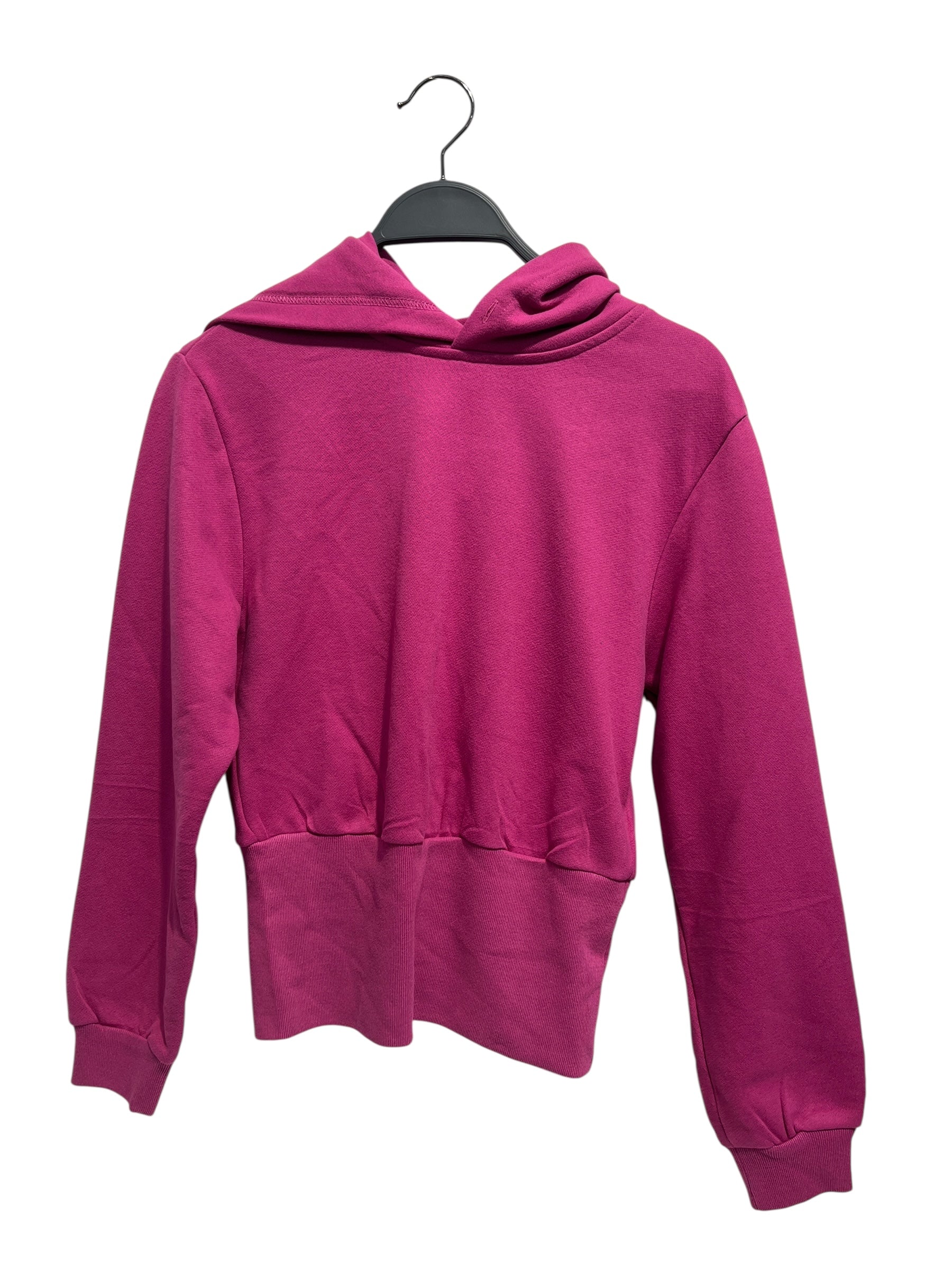 BALENCIAGA/Hoodie/S/Cotton/PNK/Pullover/undersized/cropped plain hoodi view 1