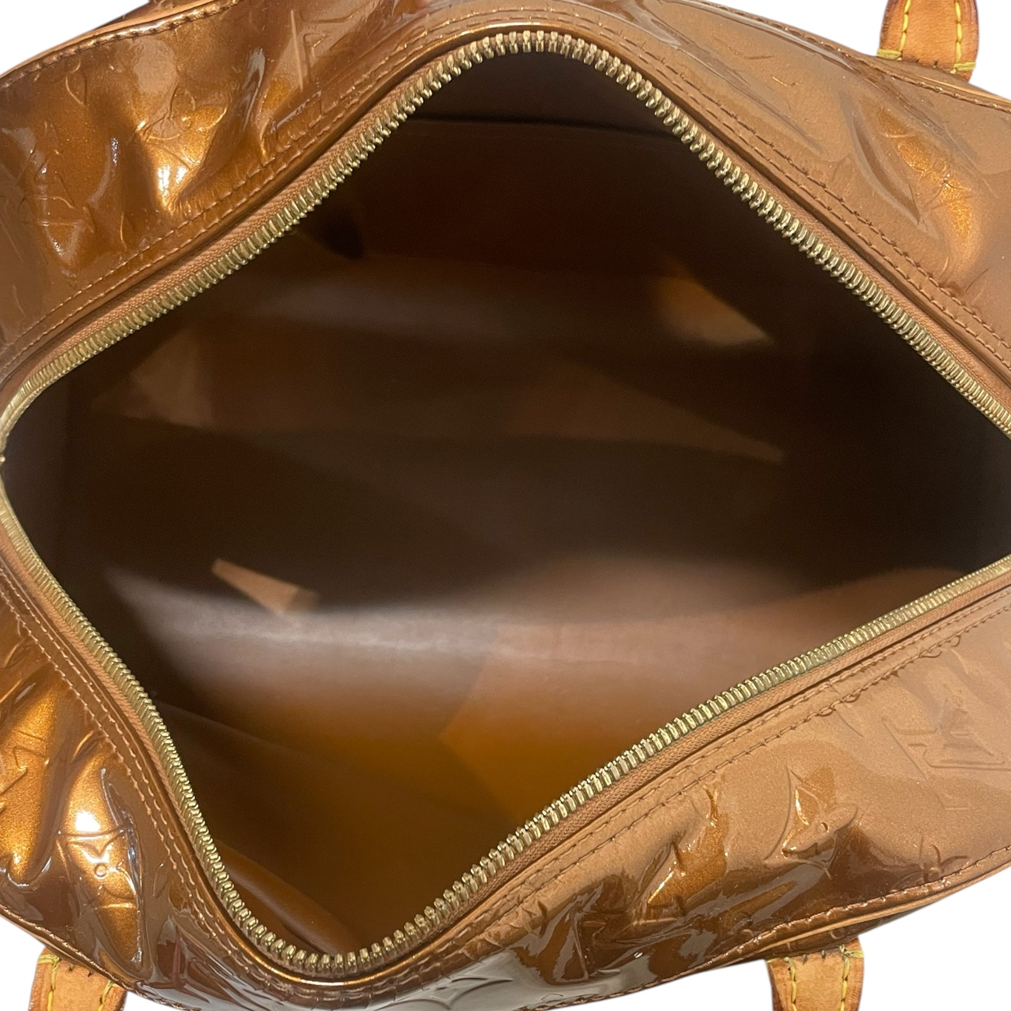 LOUIS VUITTON/Tote Bag/Monogram/Leather/GRN/monogram vernis houston view 4