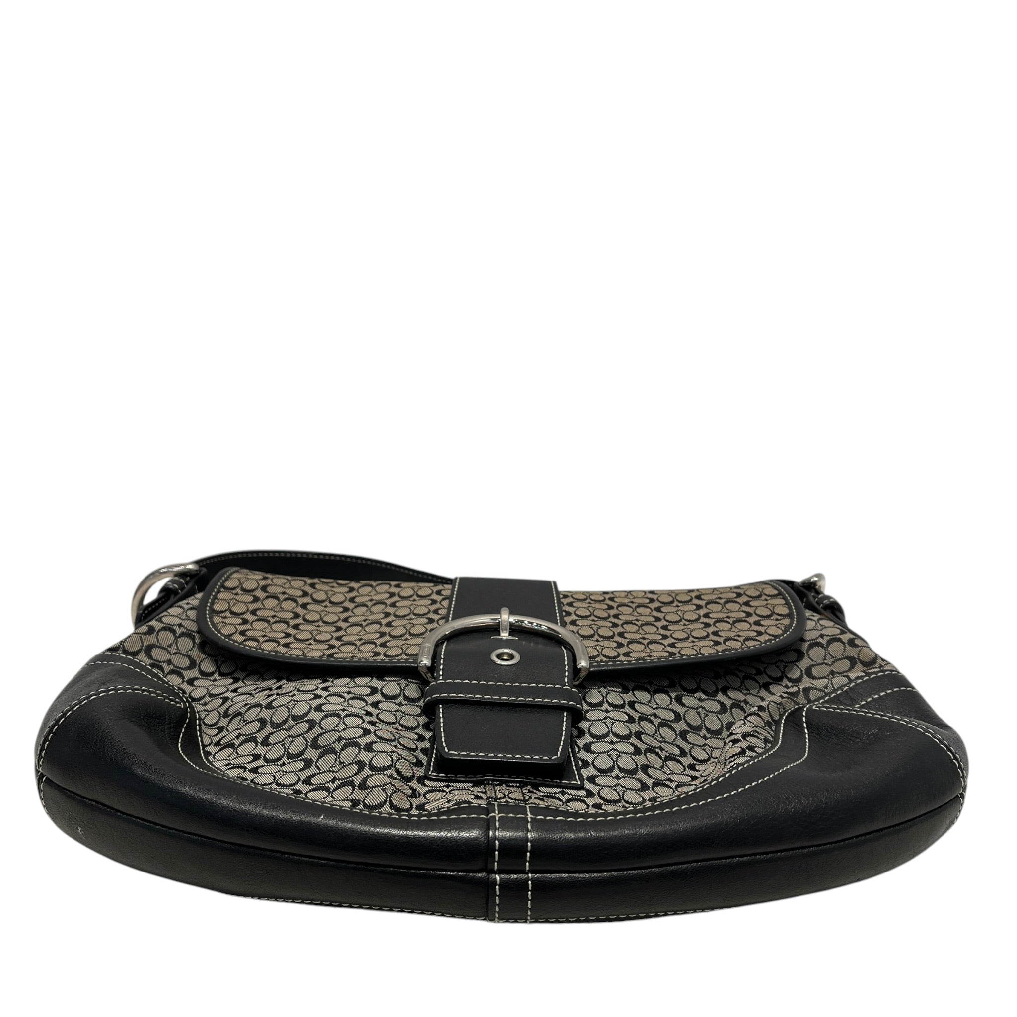 COACH/Vintage/Hand Bag/Monogram/Leather/BLK/6808 Soho Signature Flap 2004 view 3