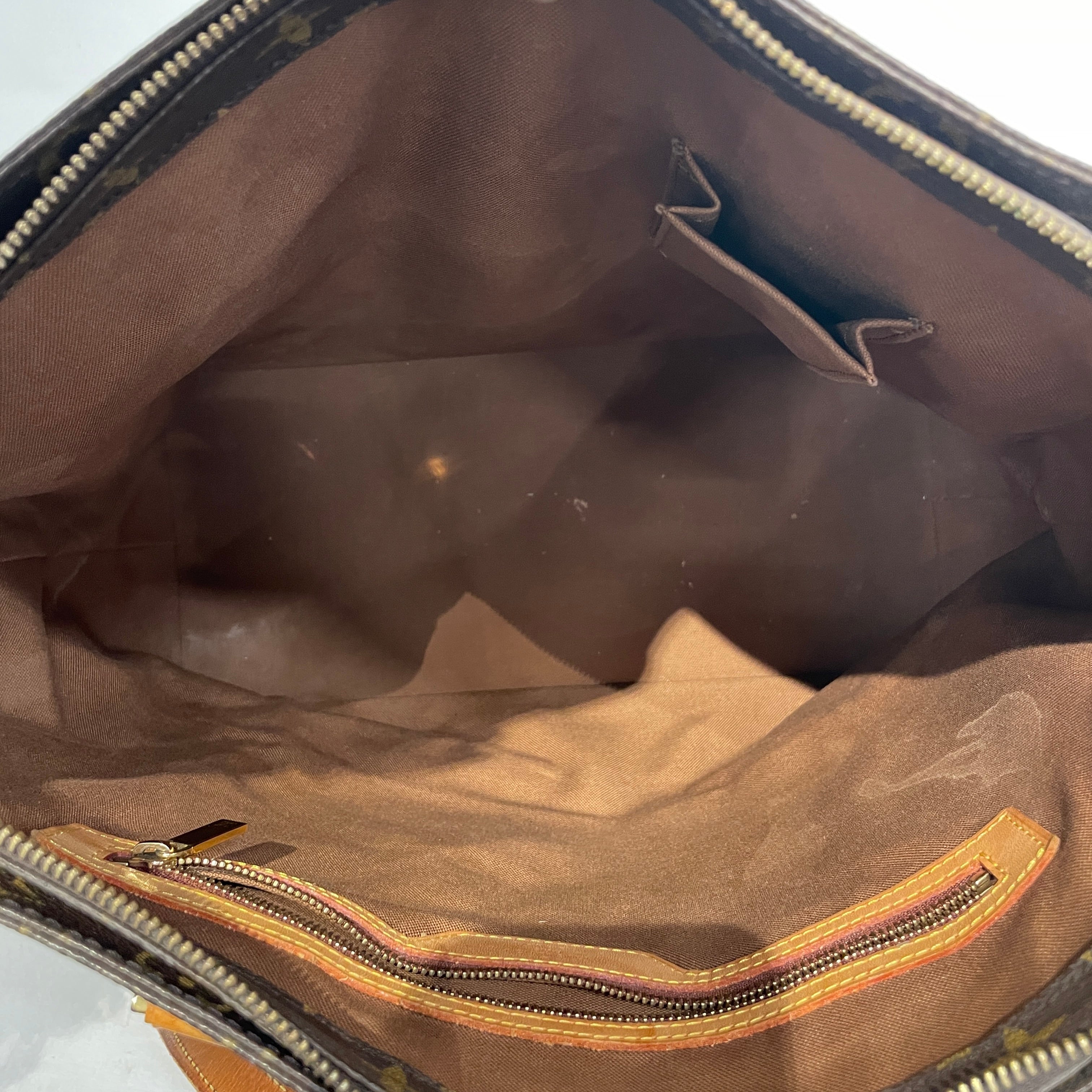 LOUIS VUITTON/Bag/Monogram/Leather/BRW/cabas mezzo view 4